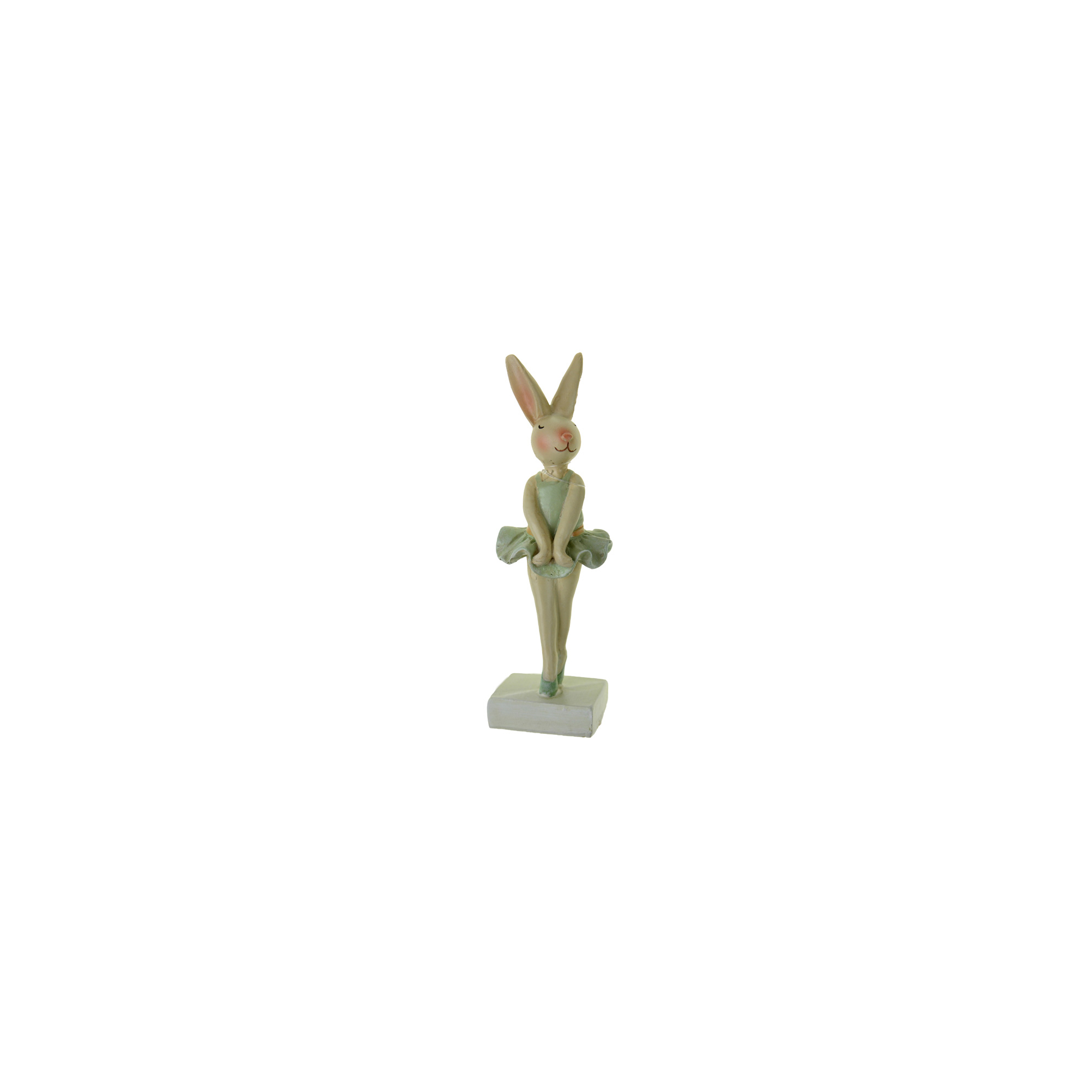 Figura nyúl poly tütüben 4*3*14cm zöld