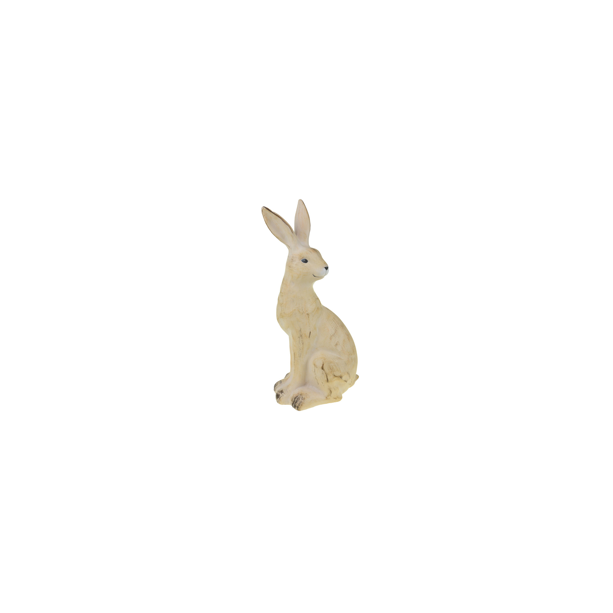 Figura nyúl kerámia 16*12*33cm ülő barna