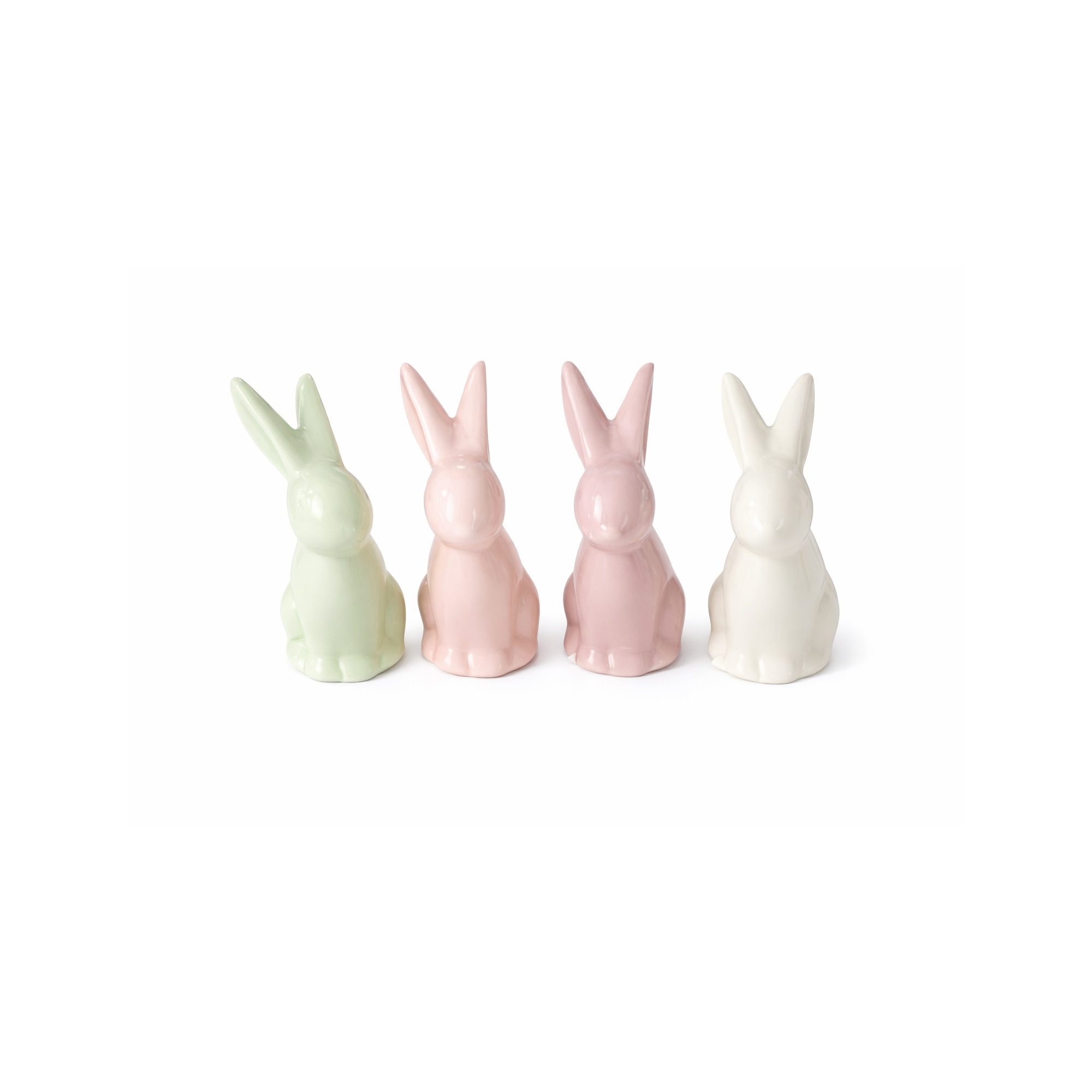 Figura nyuszi kerámia 4,5*3,7*9,5cm több szín