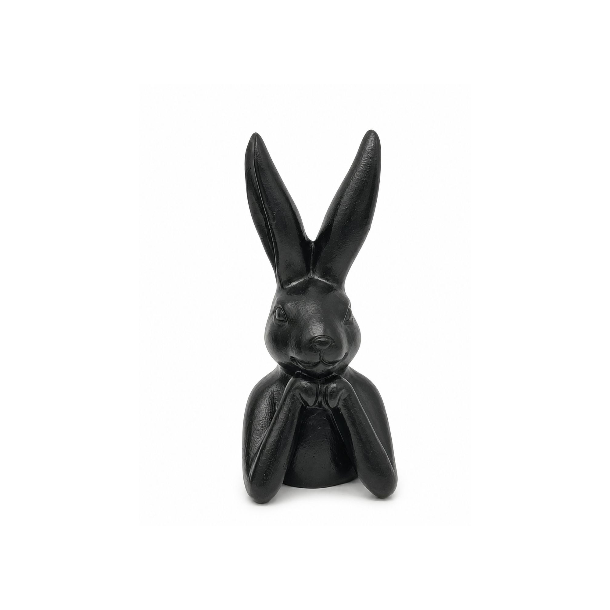 Figura nyuszi poly 6.8*6.8*15cm fekete