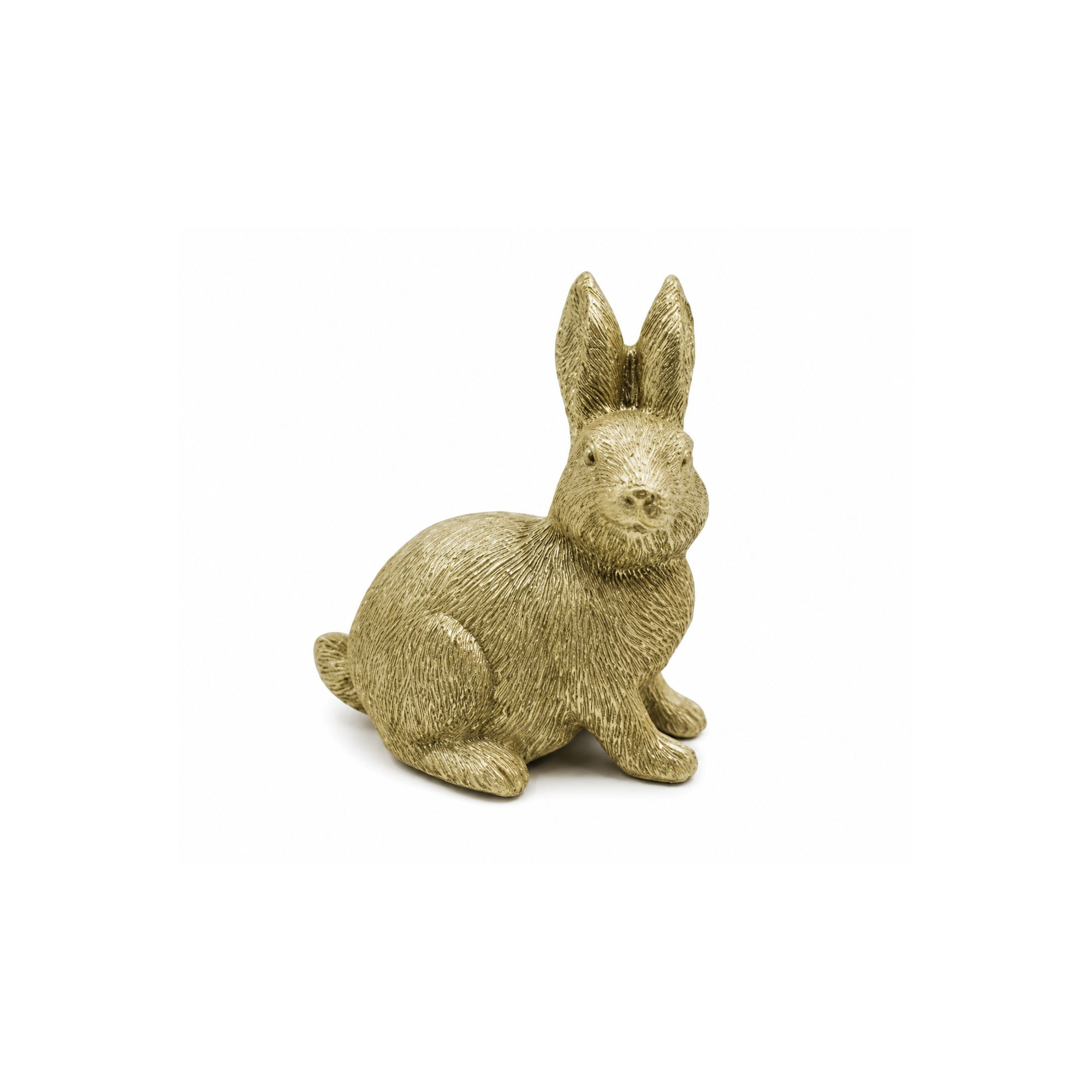 Figura nyuszi poly 8*5.2*9.2cm arany