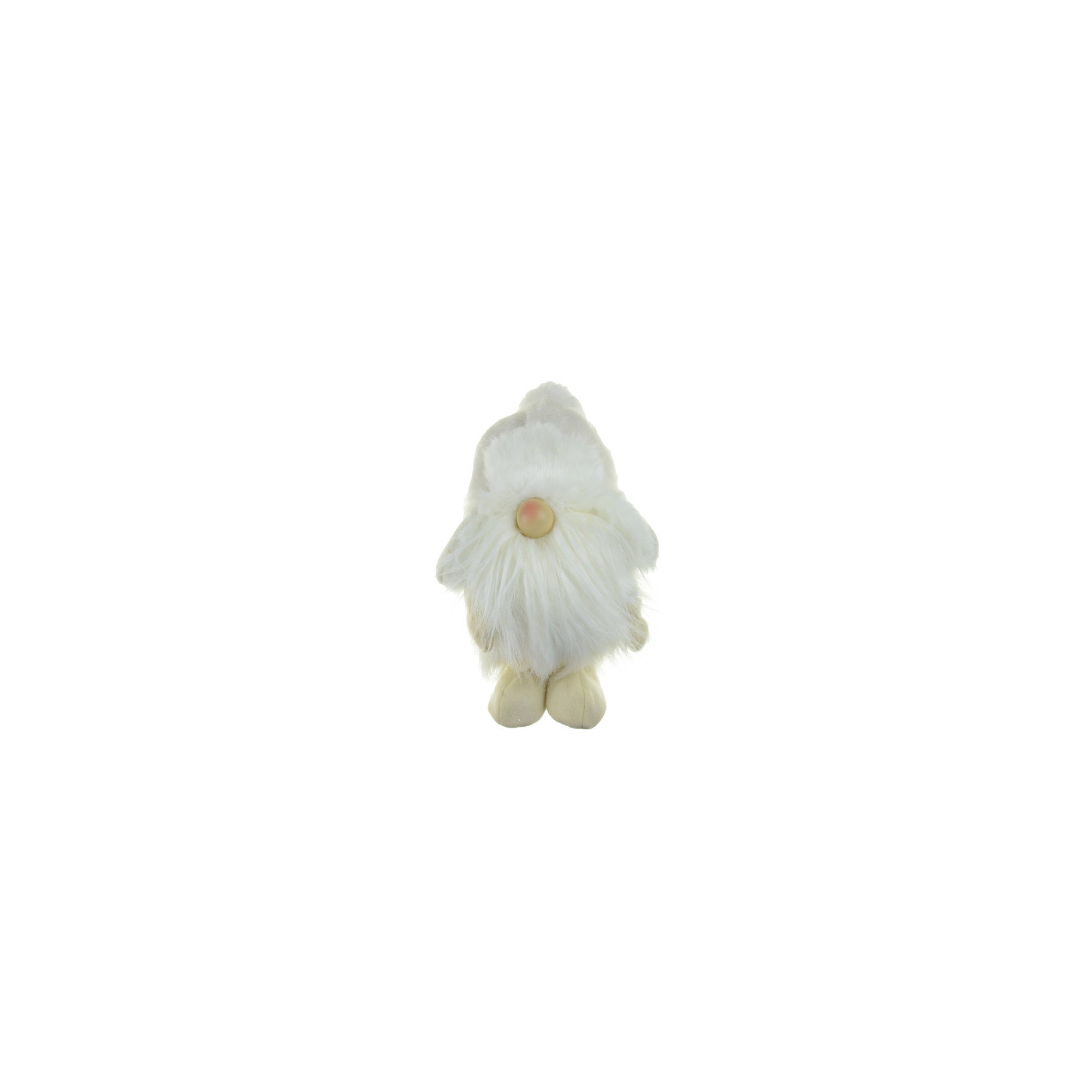 Figura ormmanó mikulás textil 18*12*24cm fehér