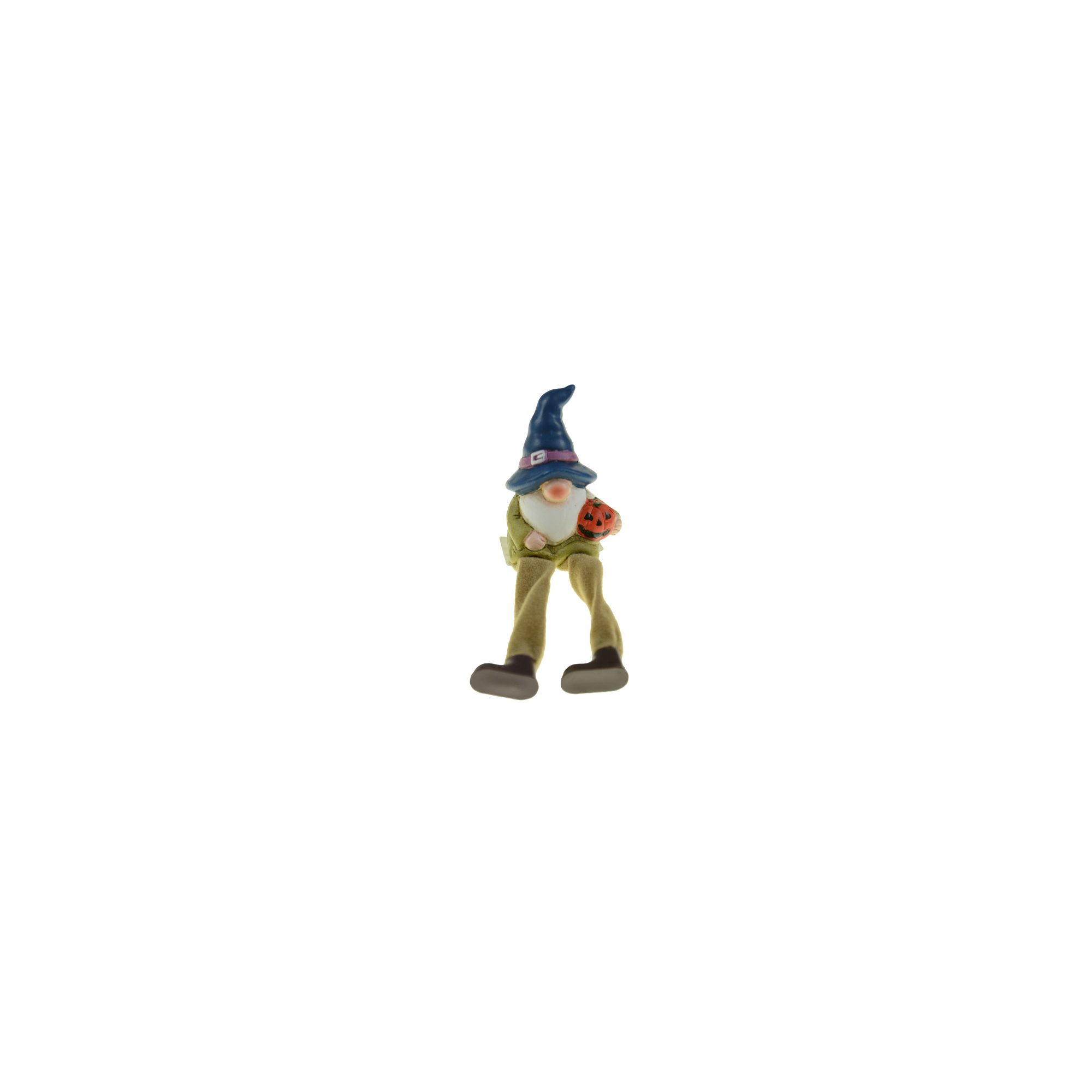 Figura orrmanó kerámia 6*5*8.7 lógólábú tökkel kék/zöld