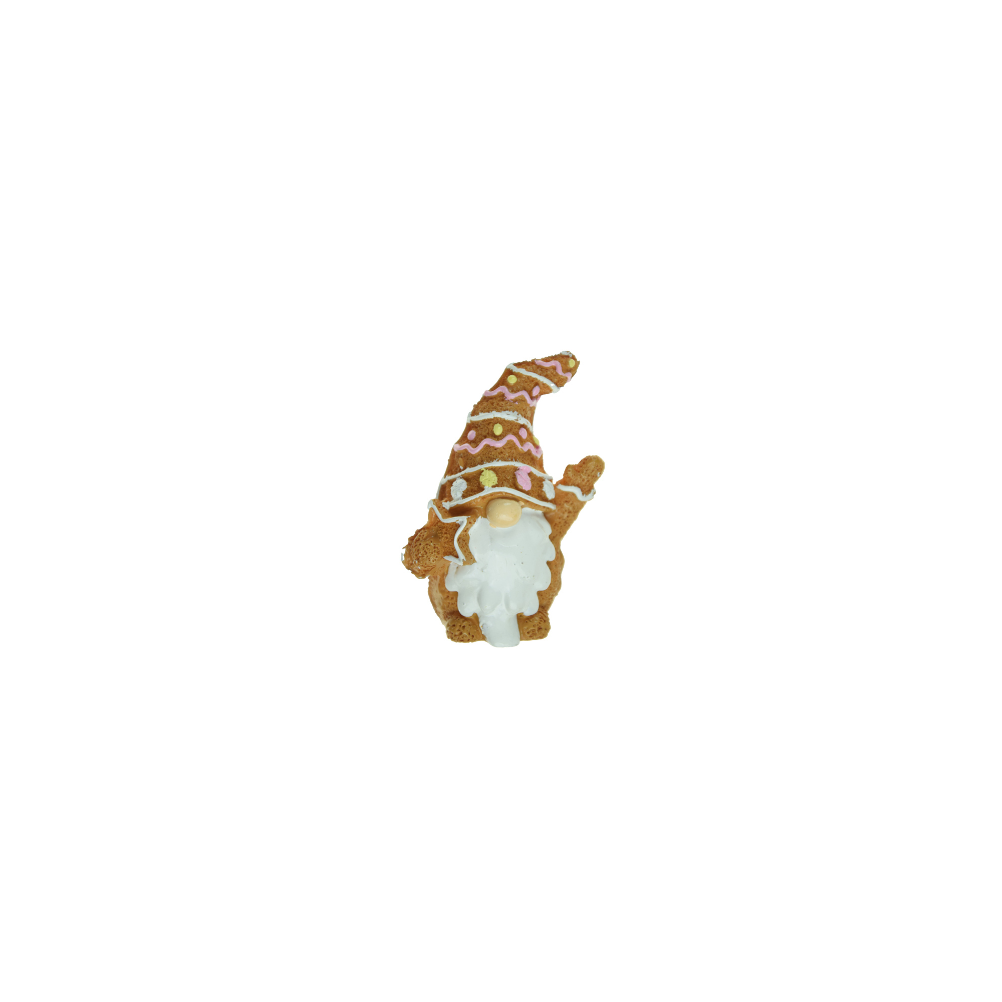 Figura orrmanó poly 7,1cm barna