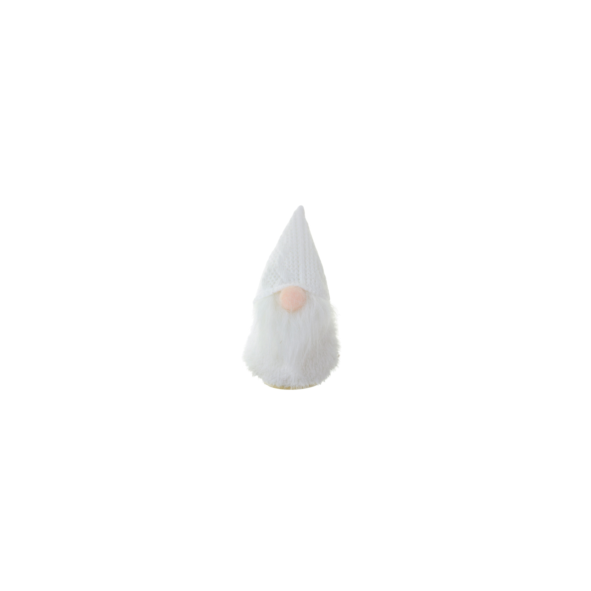 Figura orrmanó textil 11 cm fehér