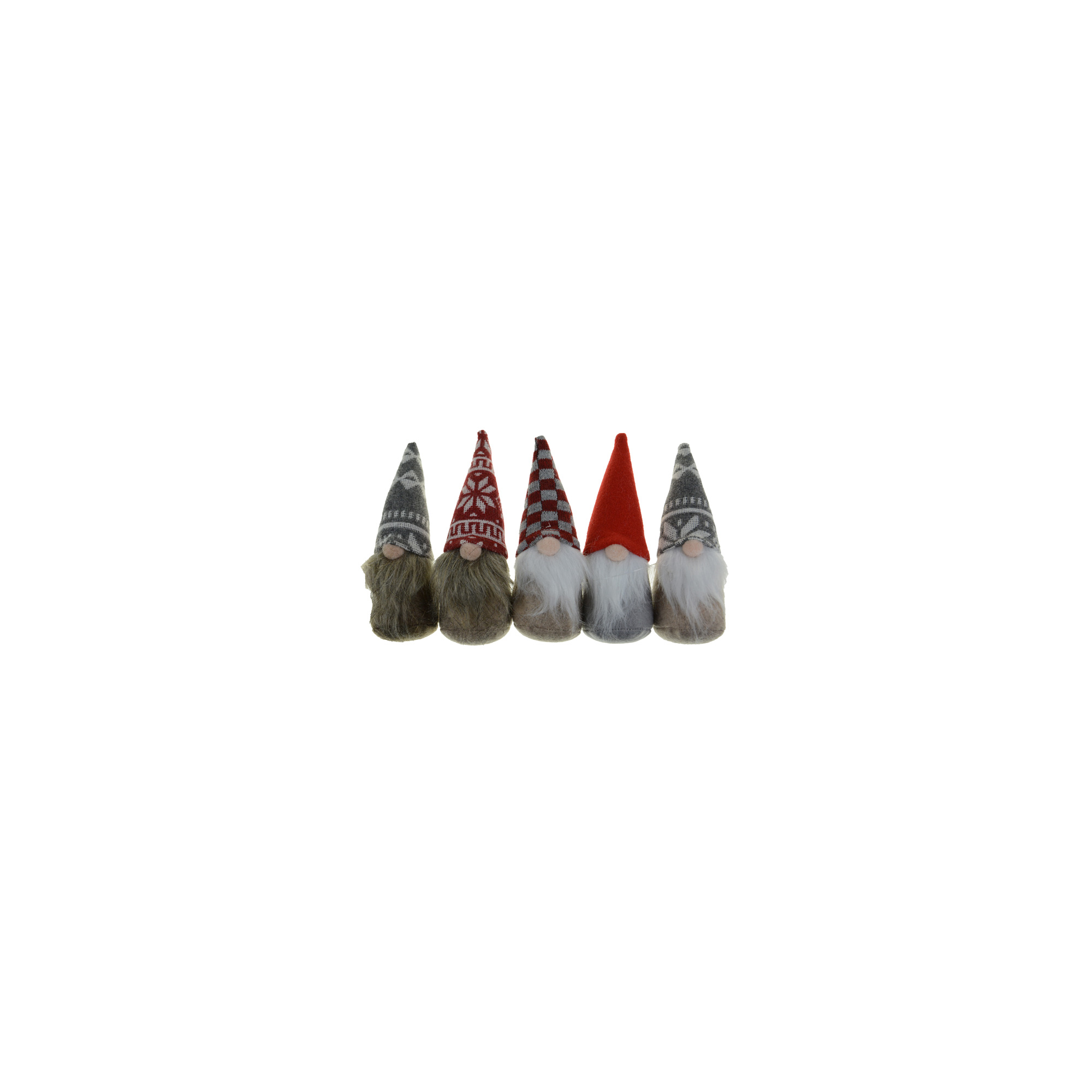 Figura Orrmanó textil 14cm többféle szürke/piros