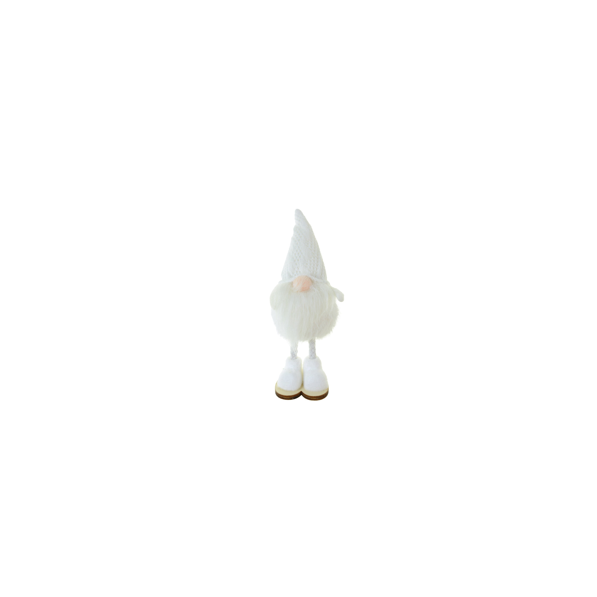 Figura orrmanó textil álló 17cm fehér