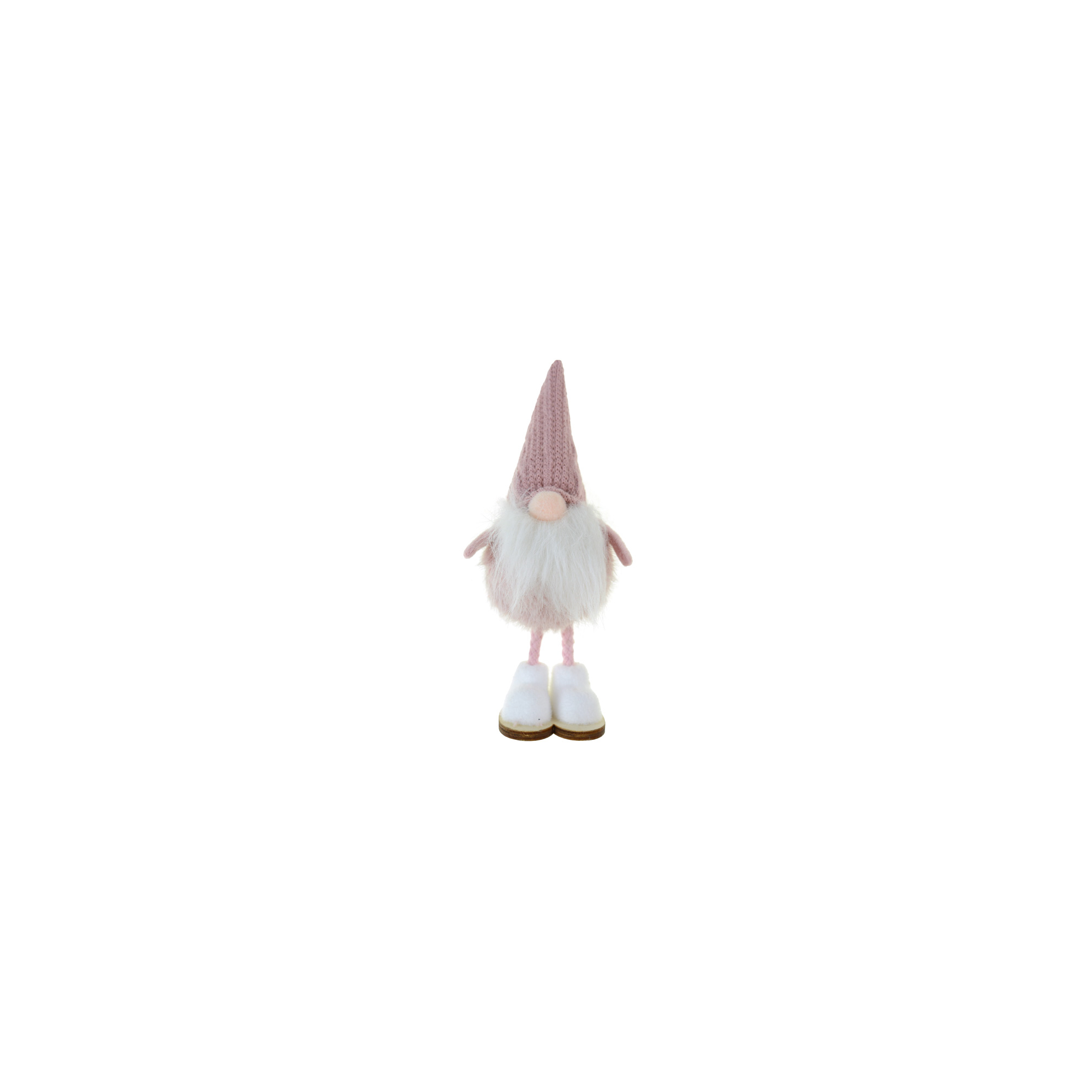 Figura orrmanó textil álló 17cm rózsaszín