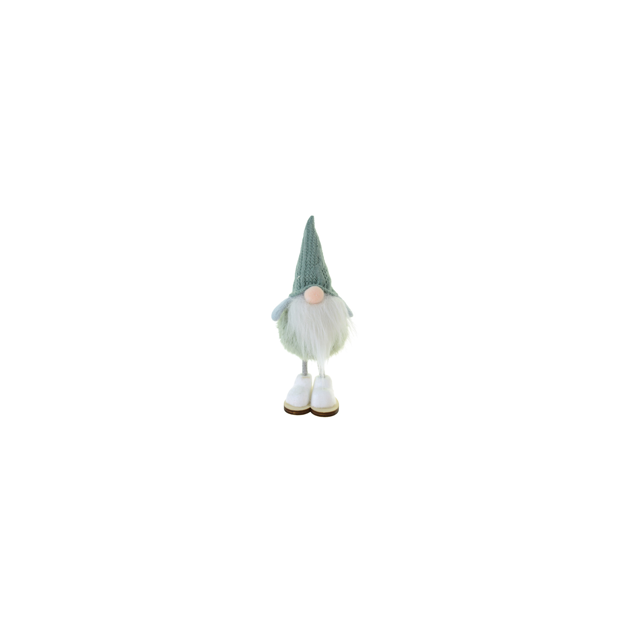 Figura orrmanó textil 17 cm álló zöld