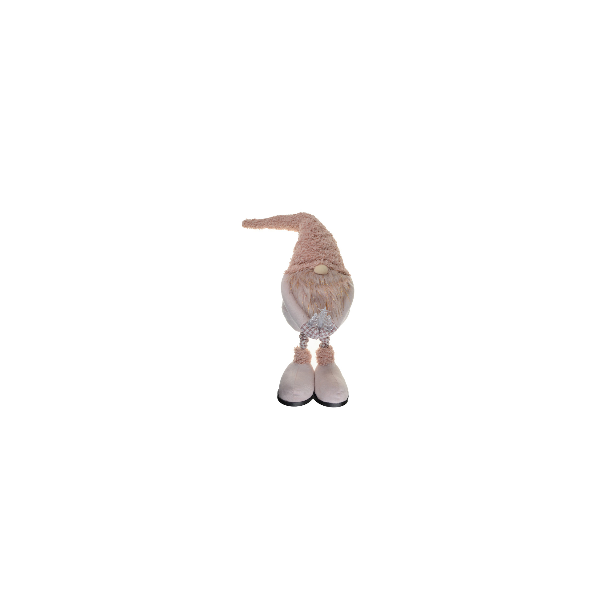 Figura orrmanó textil 22*18*65/96 cm LEDes teleszkópos lábbal rózsaszín