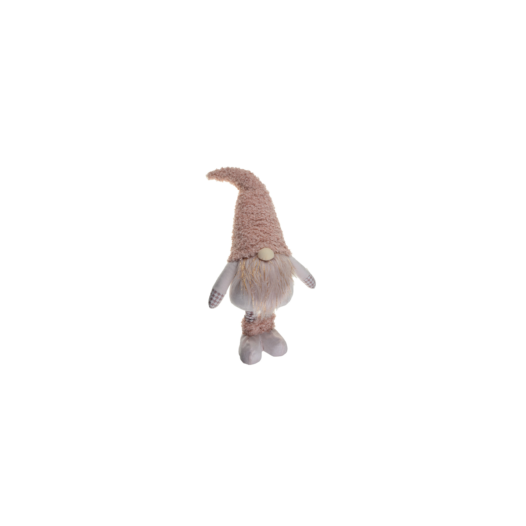 Figura orrmanó textil 23*14*54/79 cm teleszkópos lábbal rózsaszín