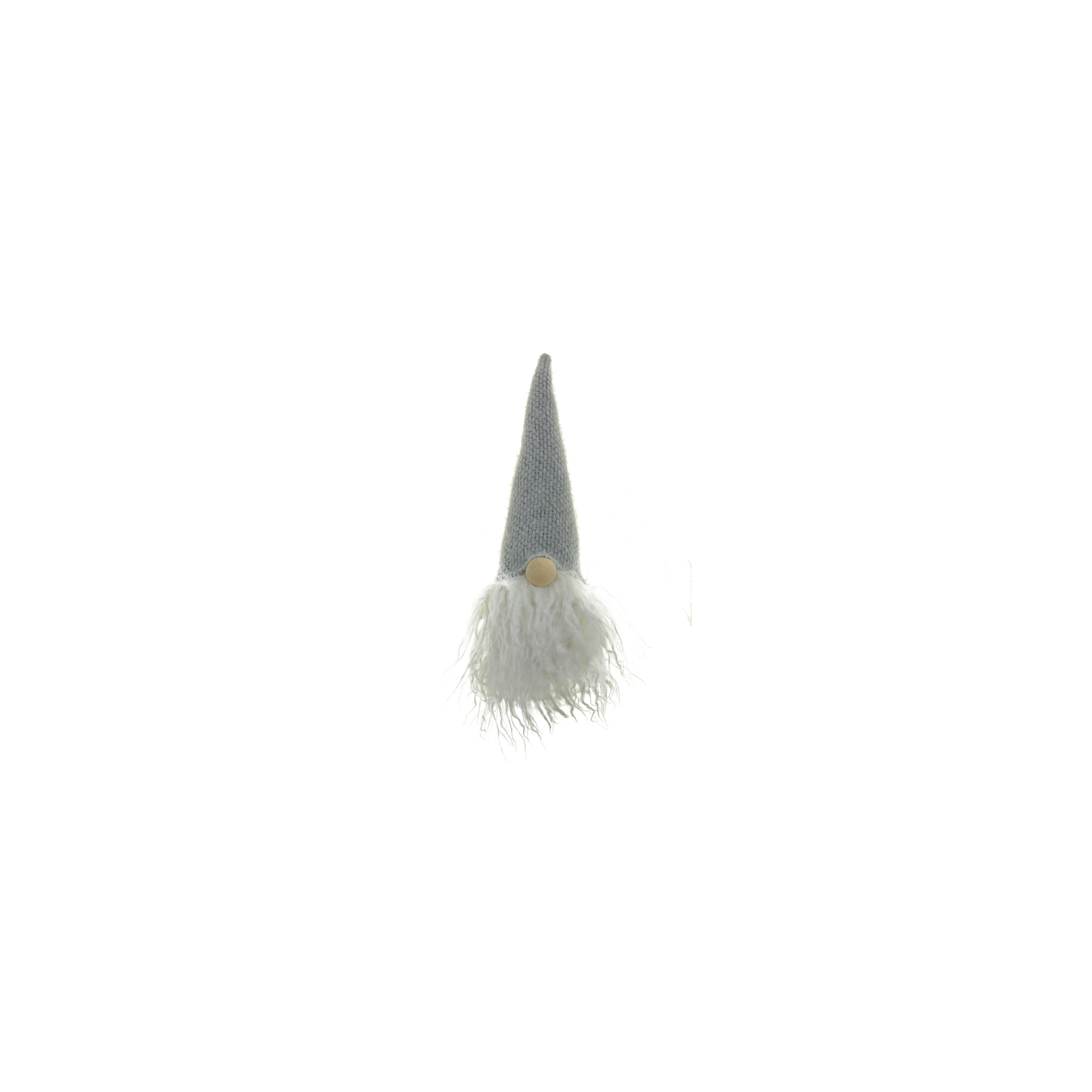 Figura orrmanó textil 26cm szürke