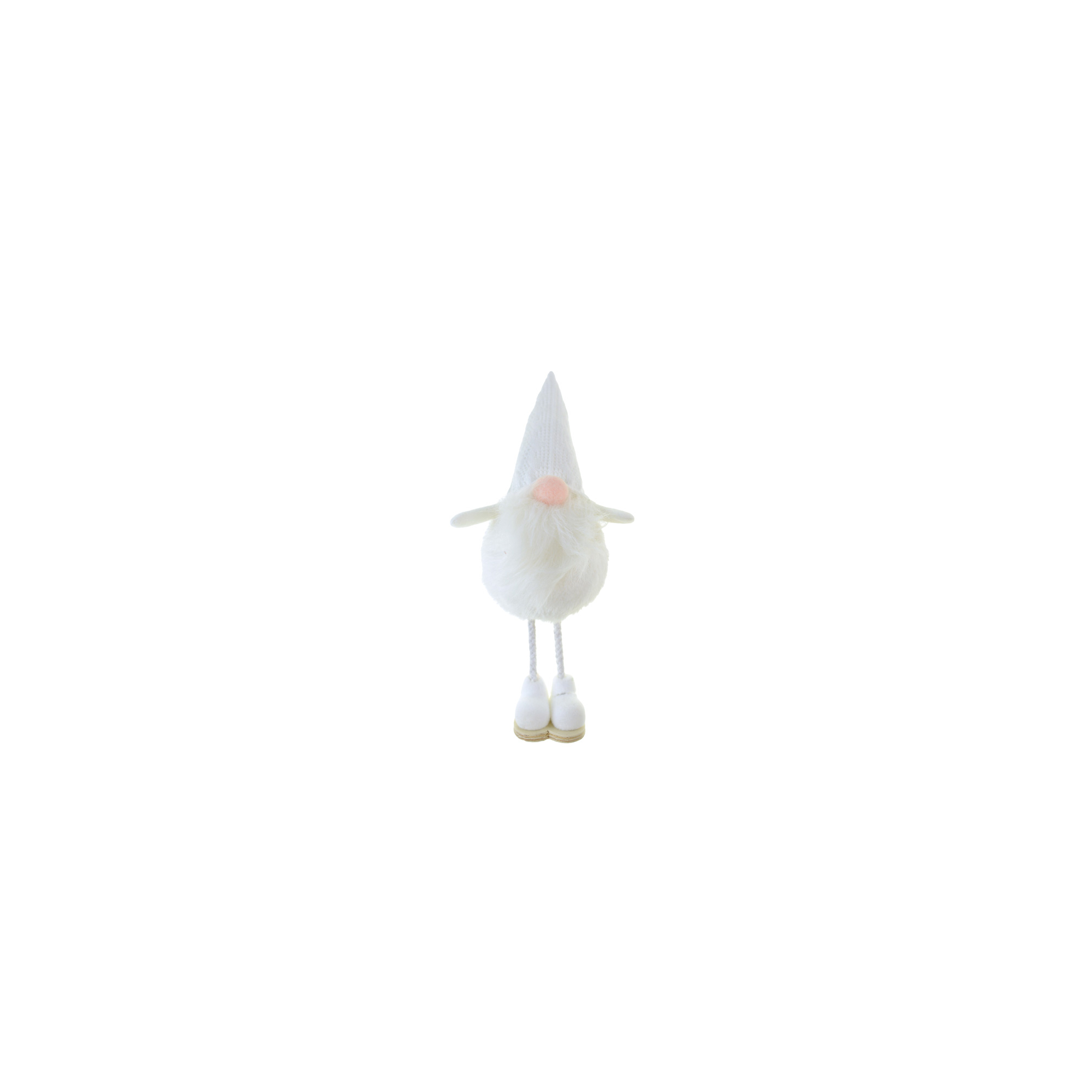 Figura orrmanó textil 28 cm álló fehér