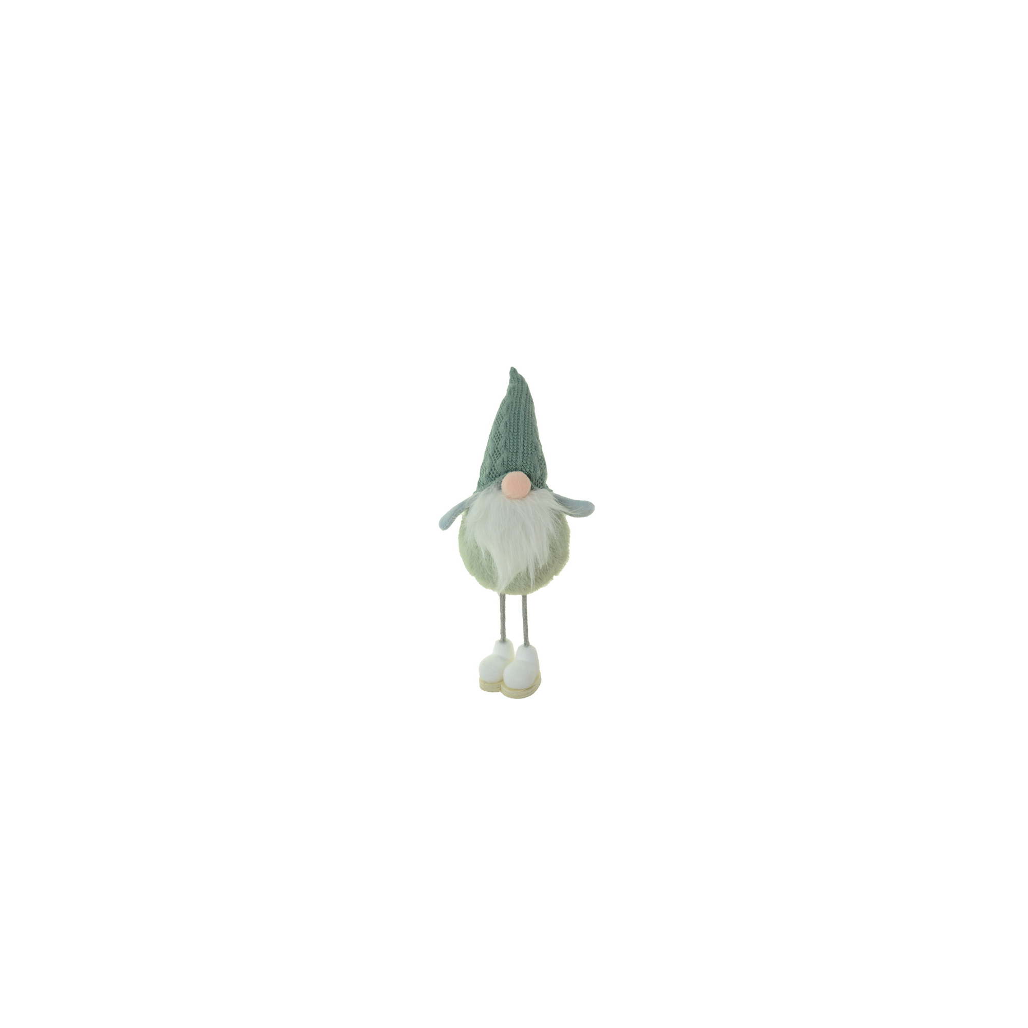 Figura orrmanó textil 28 cm álló zöld
