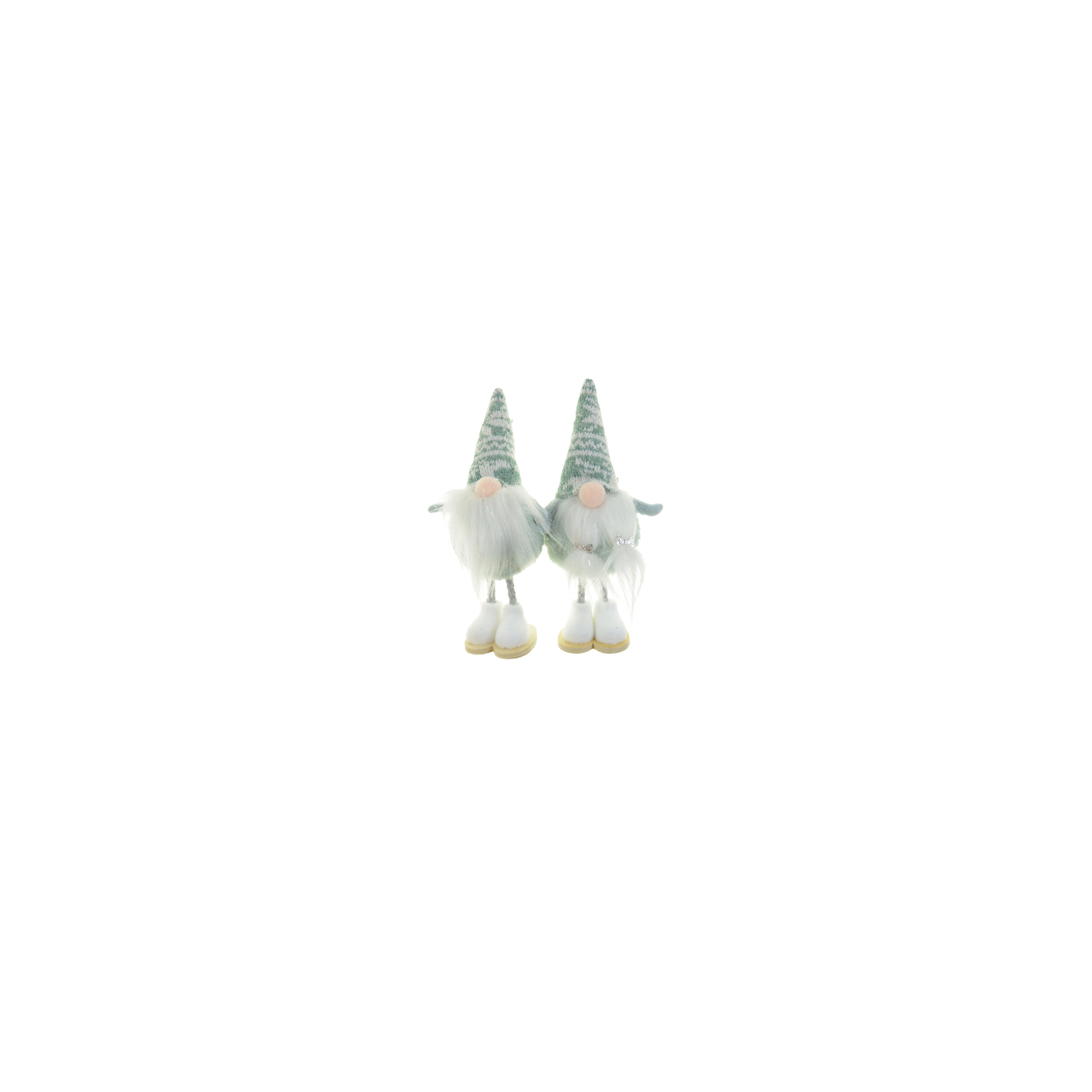 Figura orrnanó fiú/lány textil 16cm fehér/türkiz