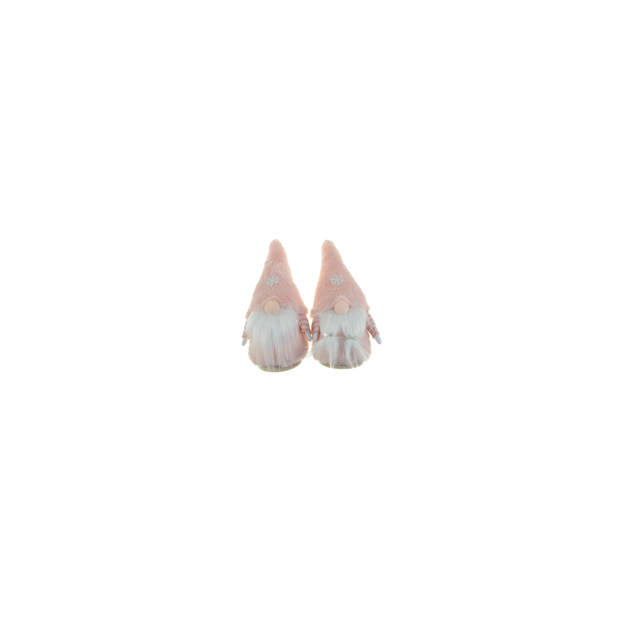 Figura orrmanó fiú/lány textil 18cm rózsaszín