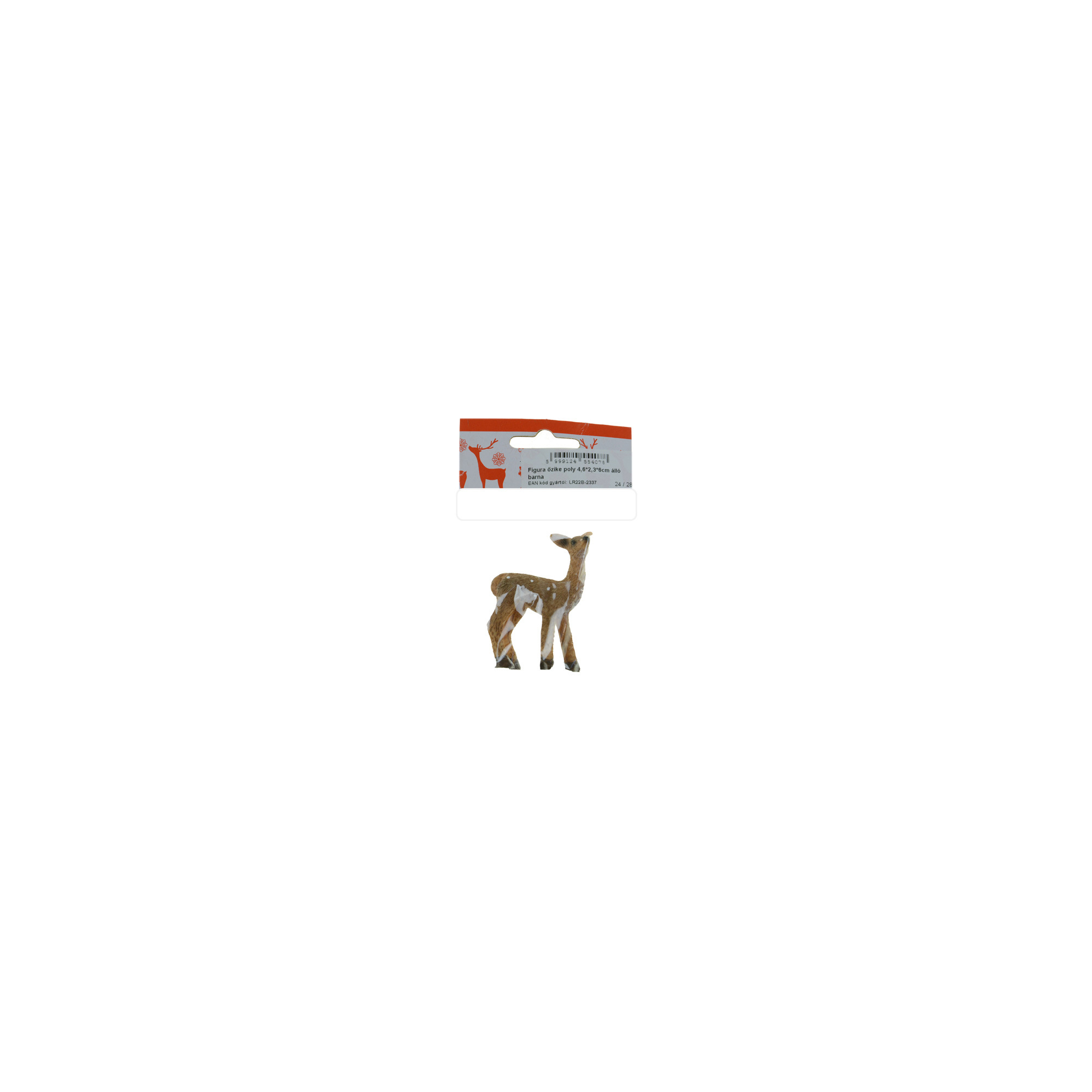 Figura őzike poly álló 4,6*2,3*6cm barna