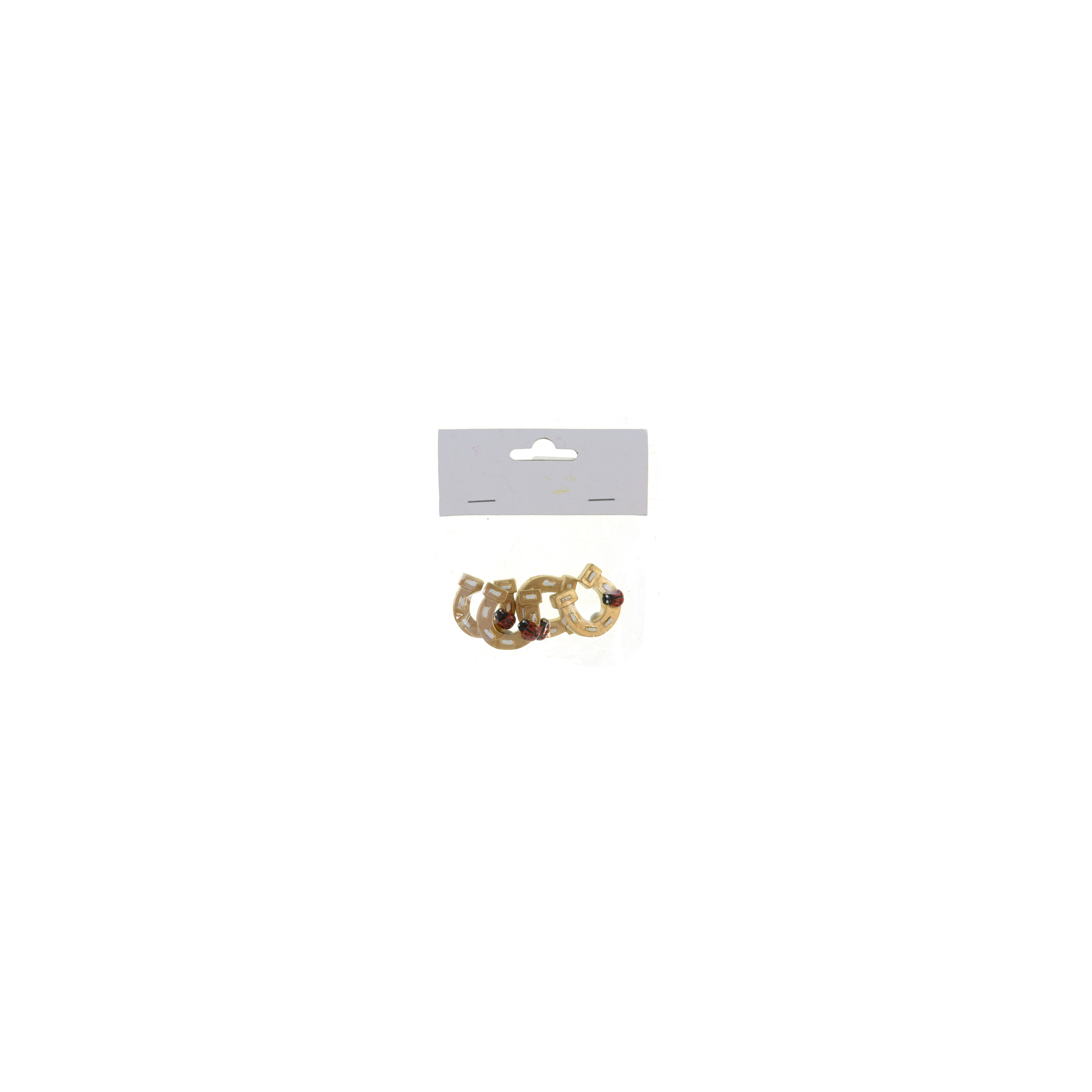 Figura patkó poly 2,8*2,8*0,8 cm s/4 katicával bronz