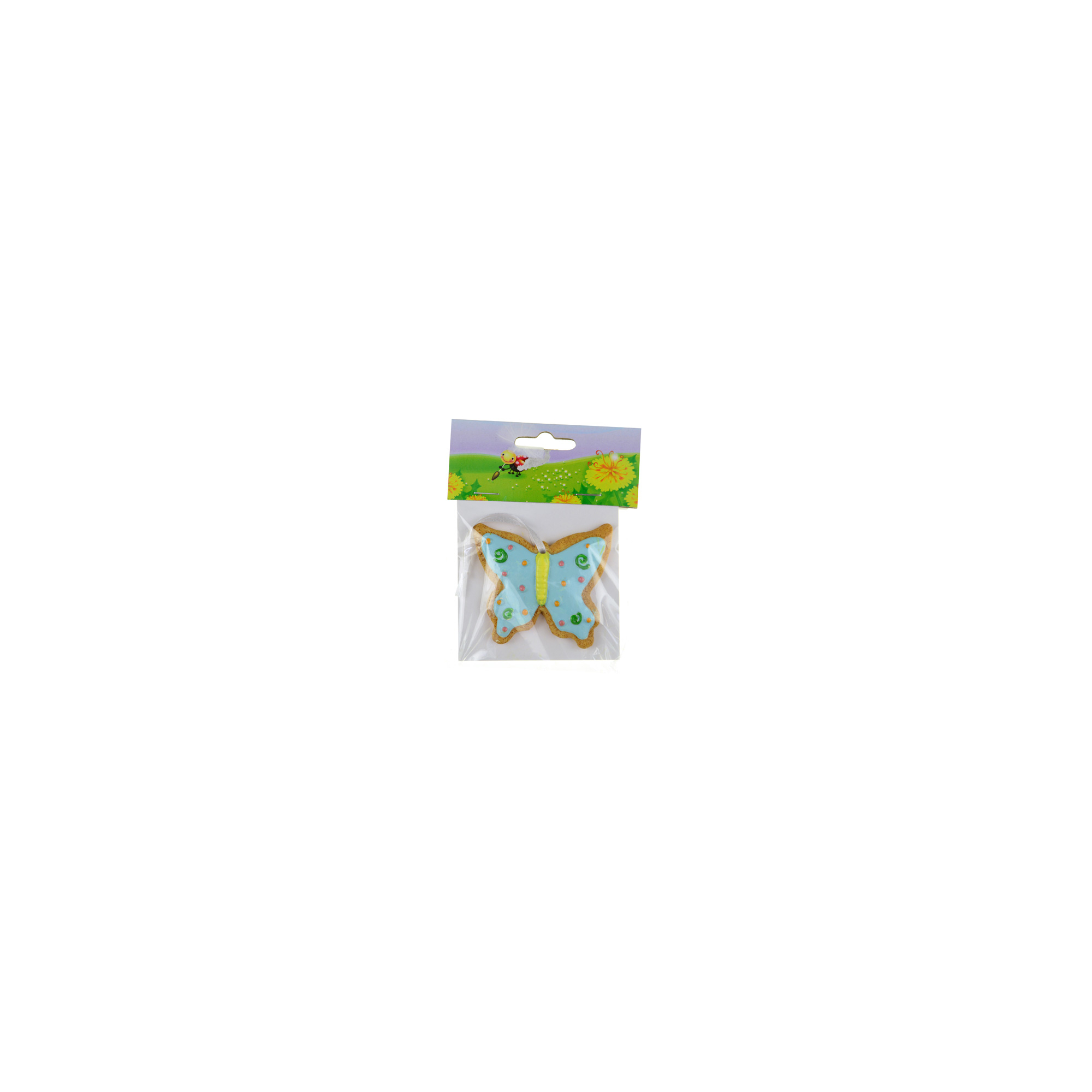 Figura pillangó poly 6,1cm akasztós kék