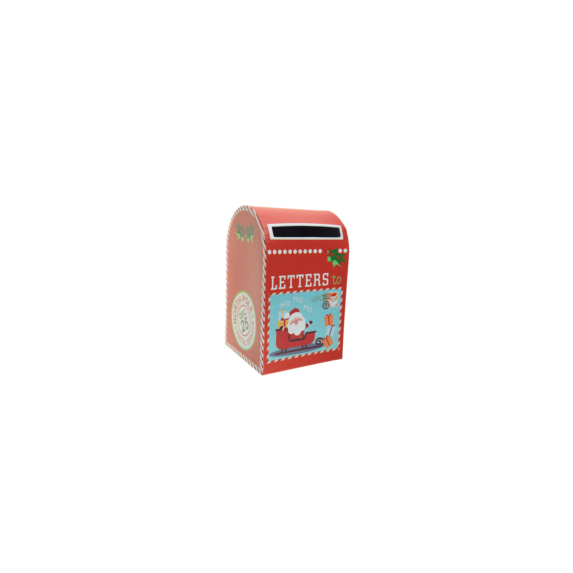 Figura postaláda fém 20*12.5*12cm piros