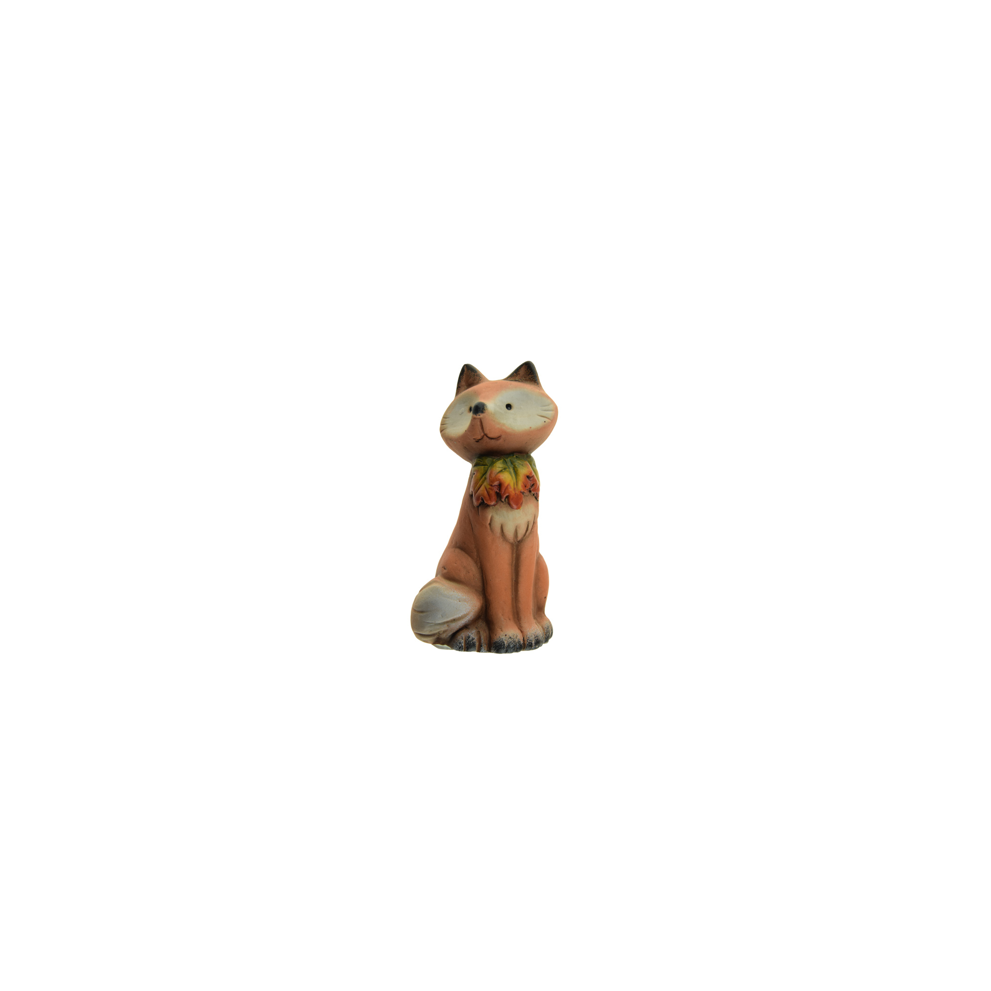 Figura róka poly 11.7cm barna