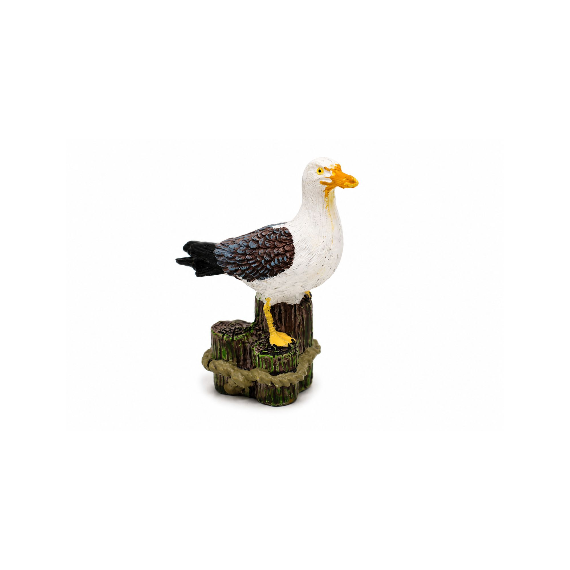 Figura sirály poly 5,5*3,1*6,9cm fehér
