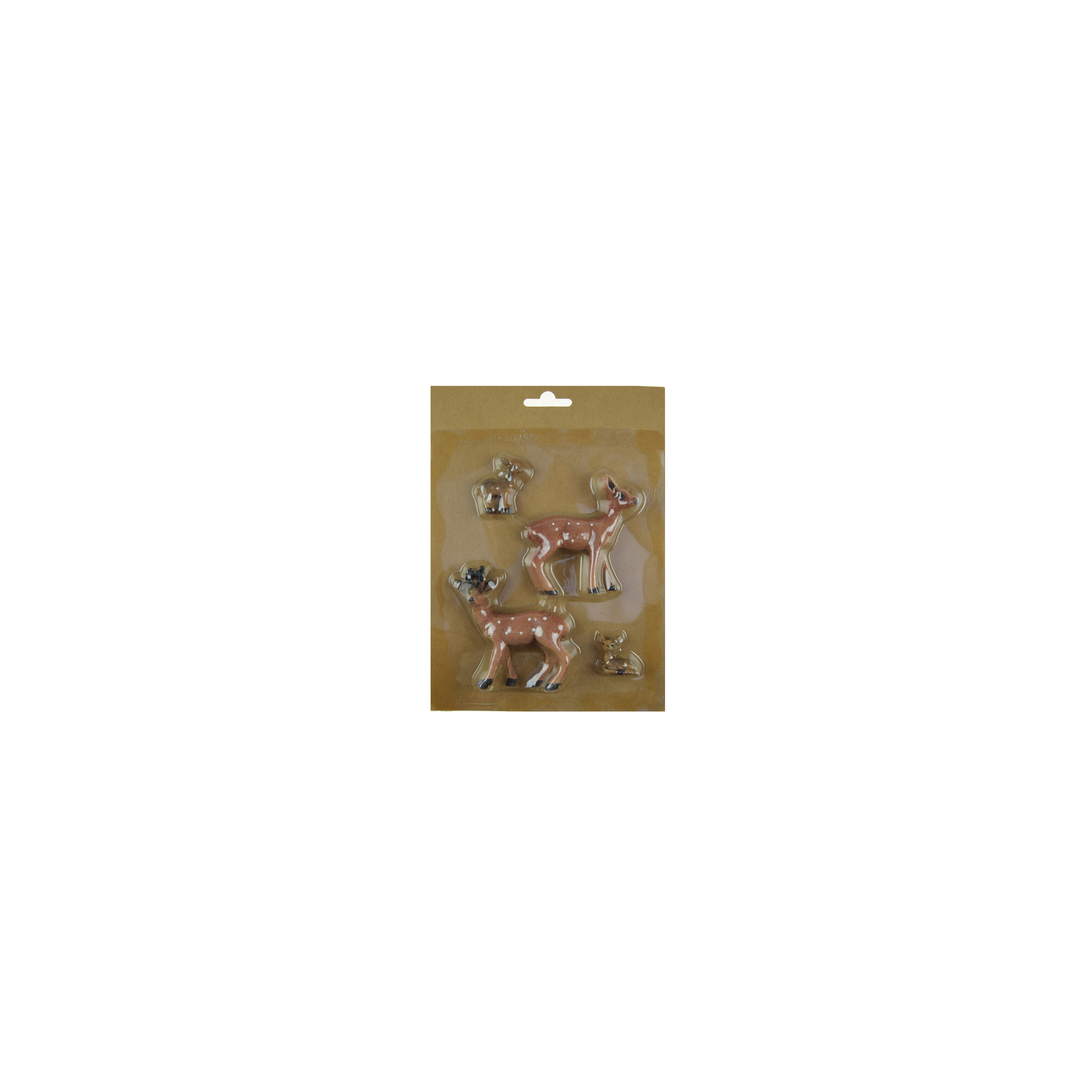 Figura szarvas poly 1,5-7,6cm s/4 barna