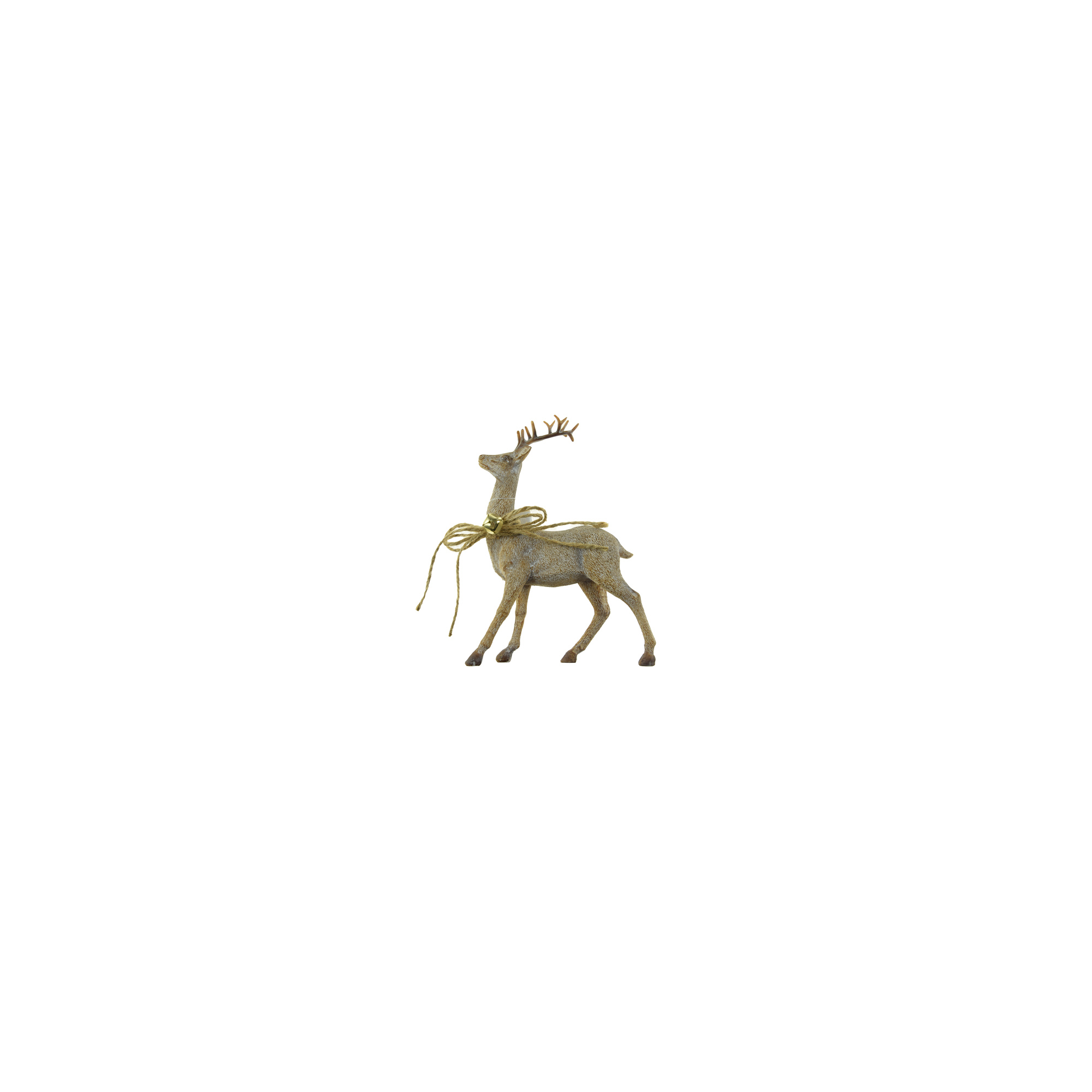 Figura szarvas poly 19.2*8.2*25.3cm barna