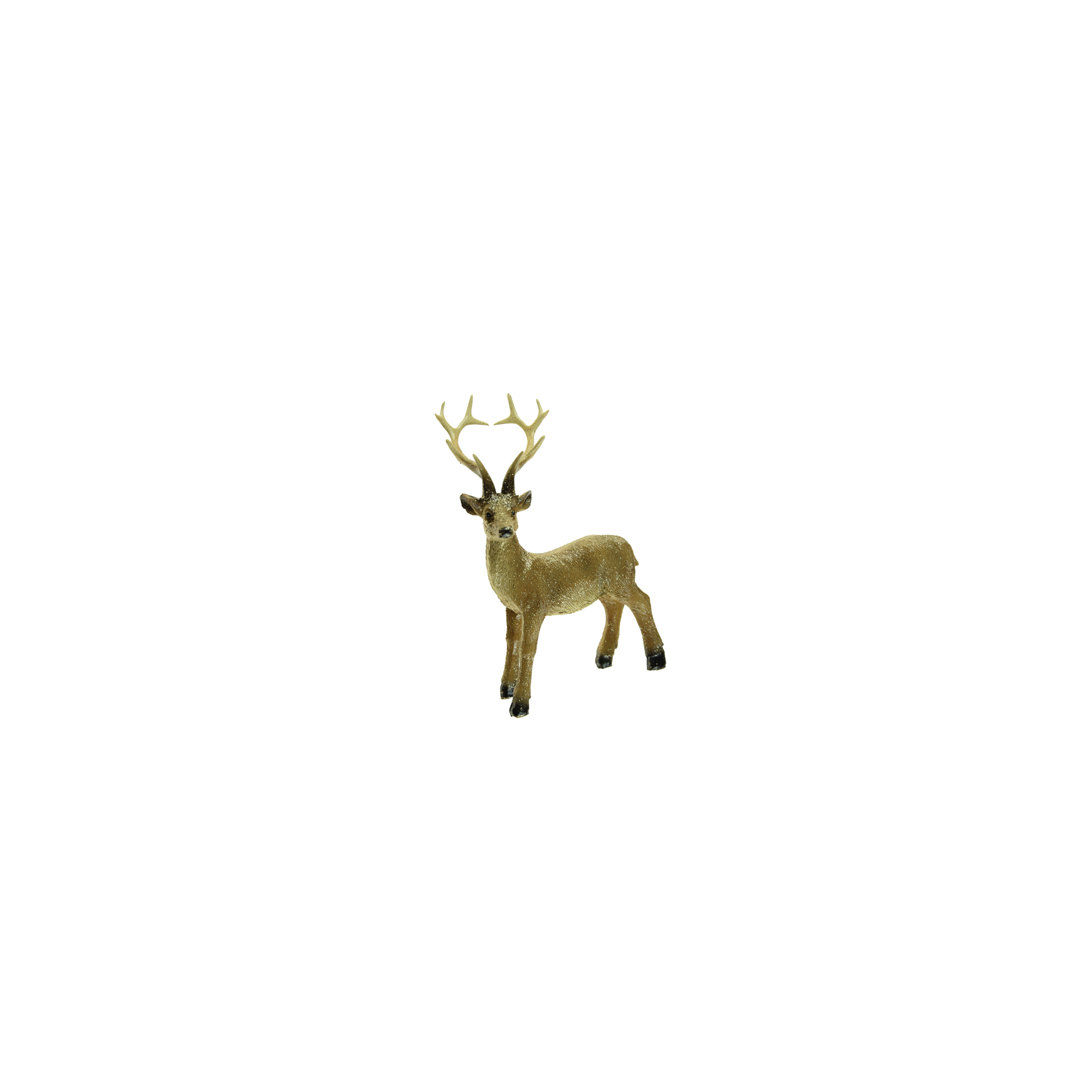 Figura szarvas poly 7*3*13cm barna