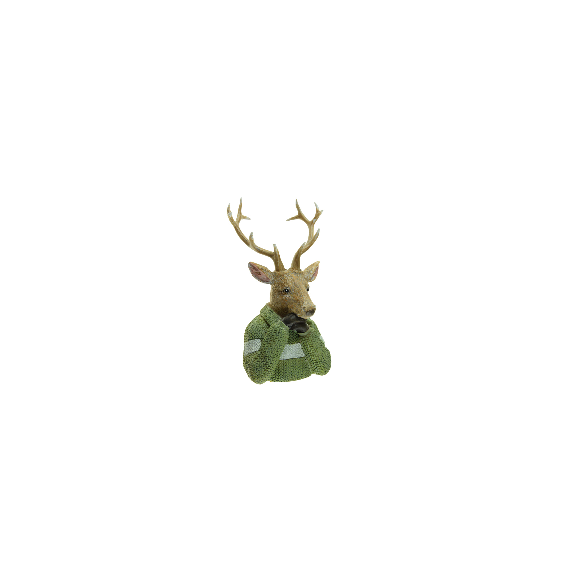 Figura szarvas poly könyöklő 18cm zöld