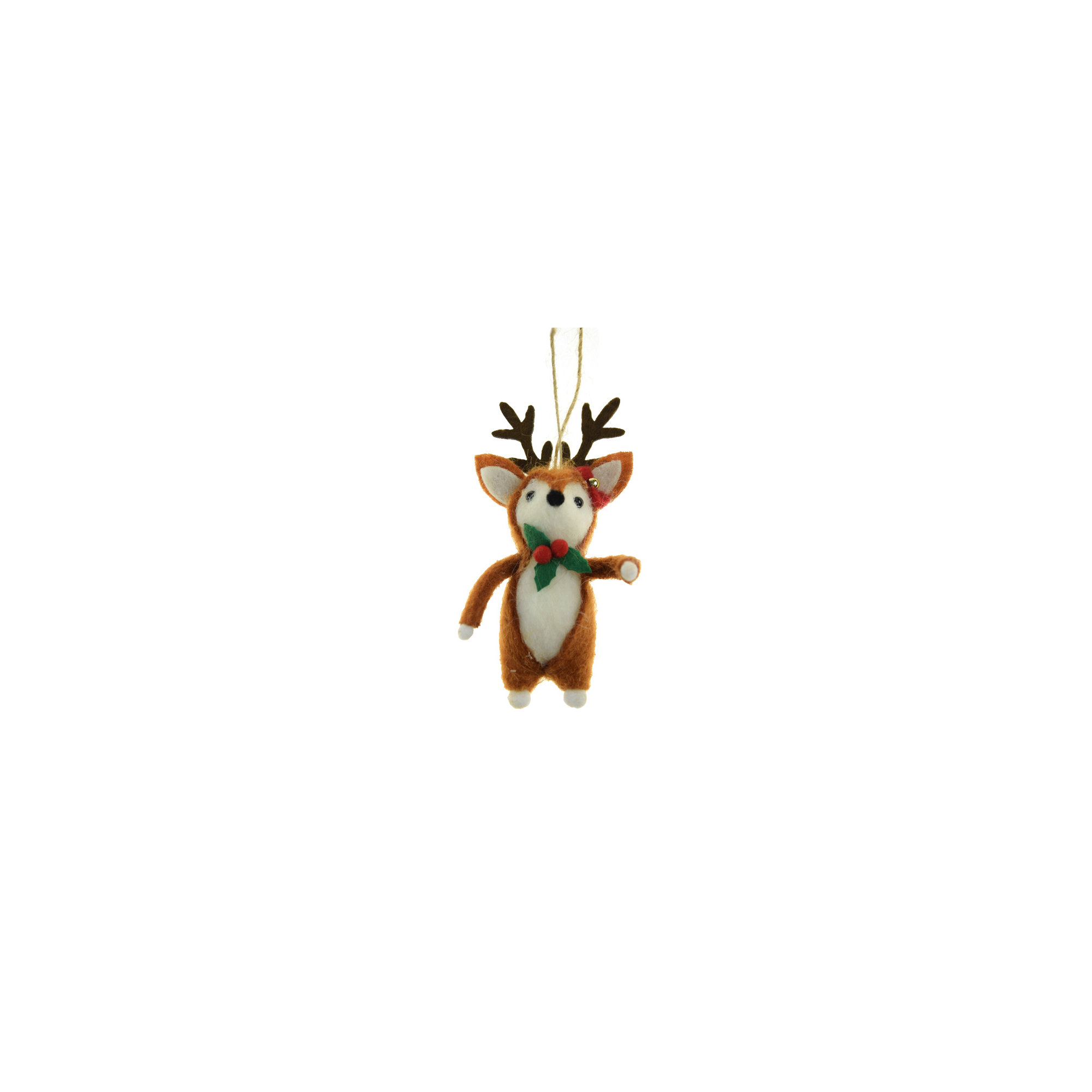 Figura szarvas textil 13cm többféle