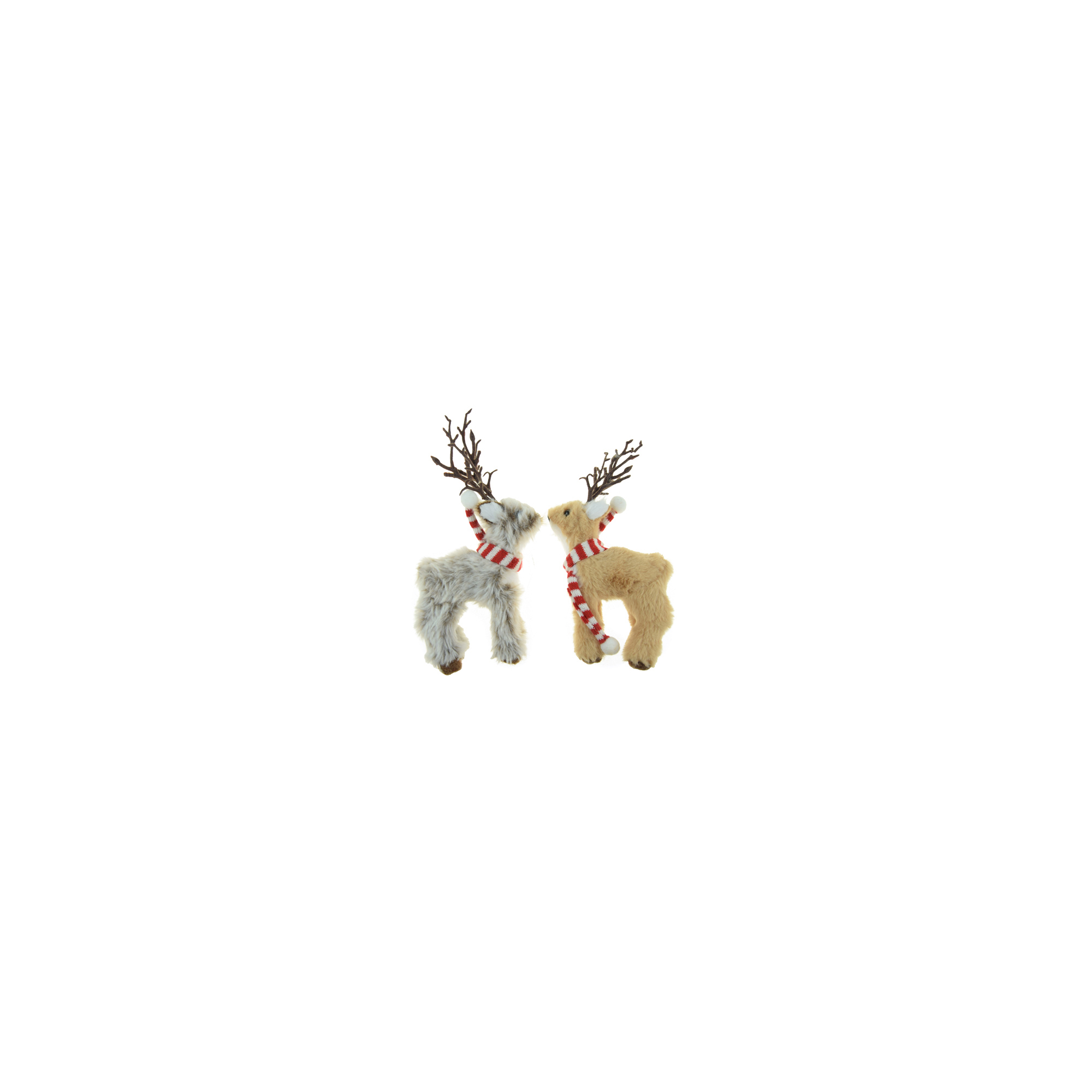 Figura szarvas textil 18cm többféle
