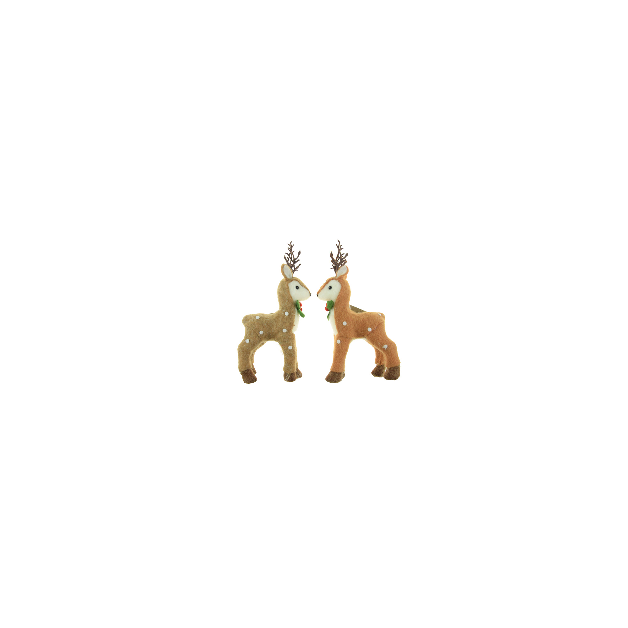 Figura szarvas textil 24cm 2féle