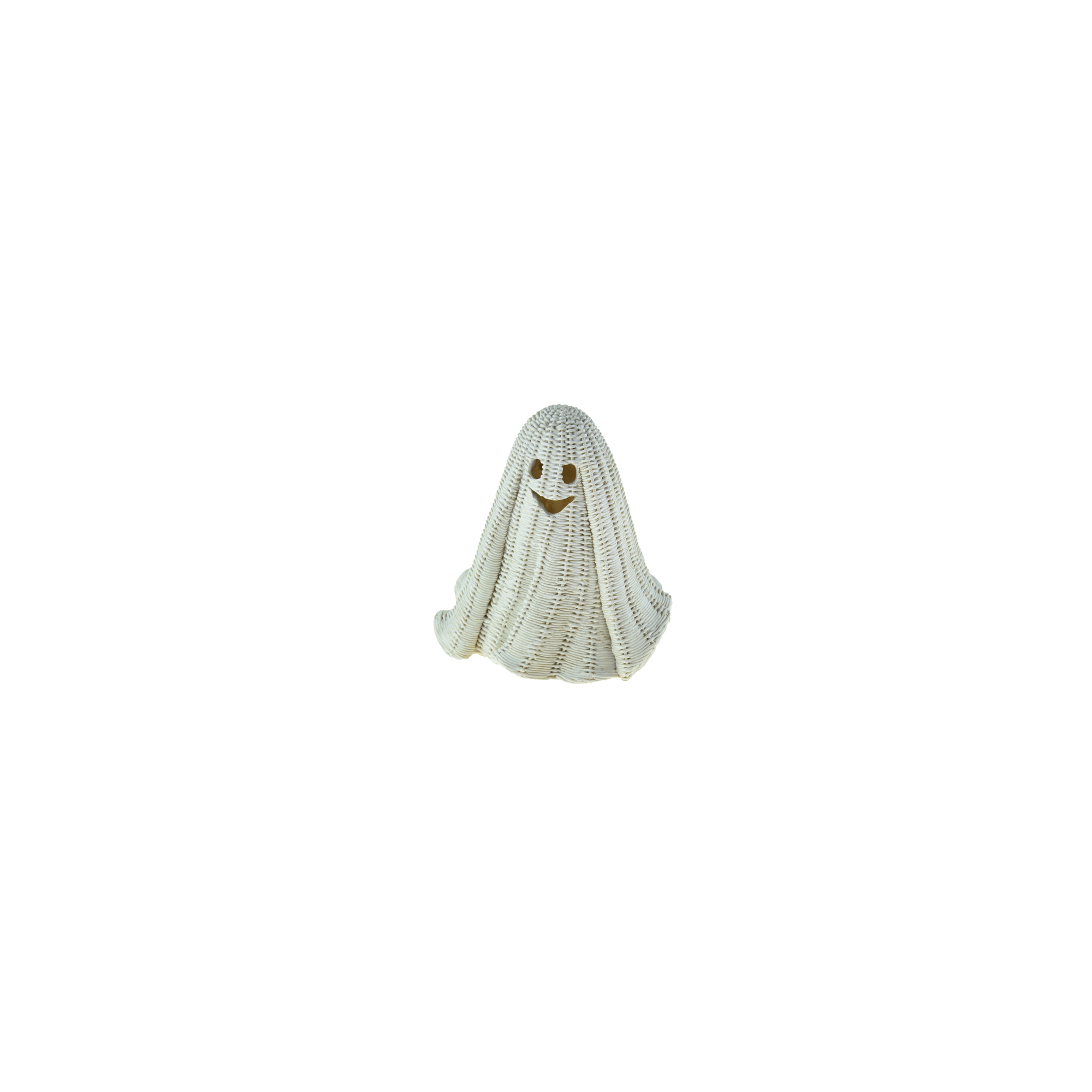 Figura szellem poly 19cm LED-es fehér
