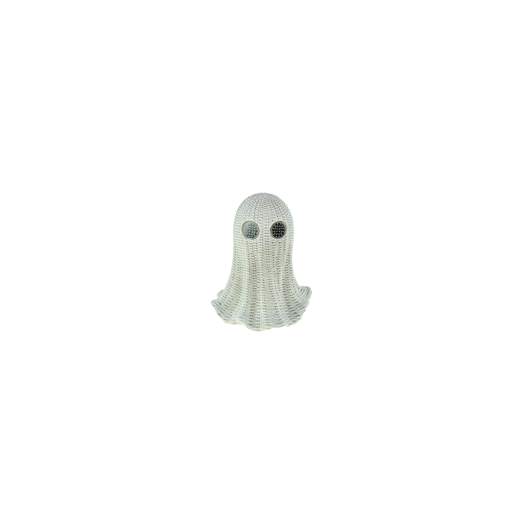 Figura szellem poly 21cm LED-es fehér
