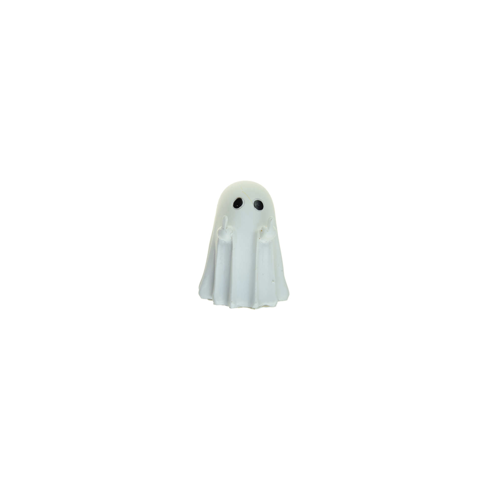 Figura szellem poly 6,5*7*8,3cm fehér