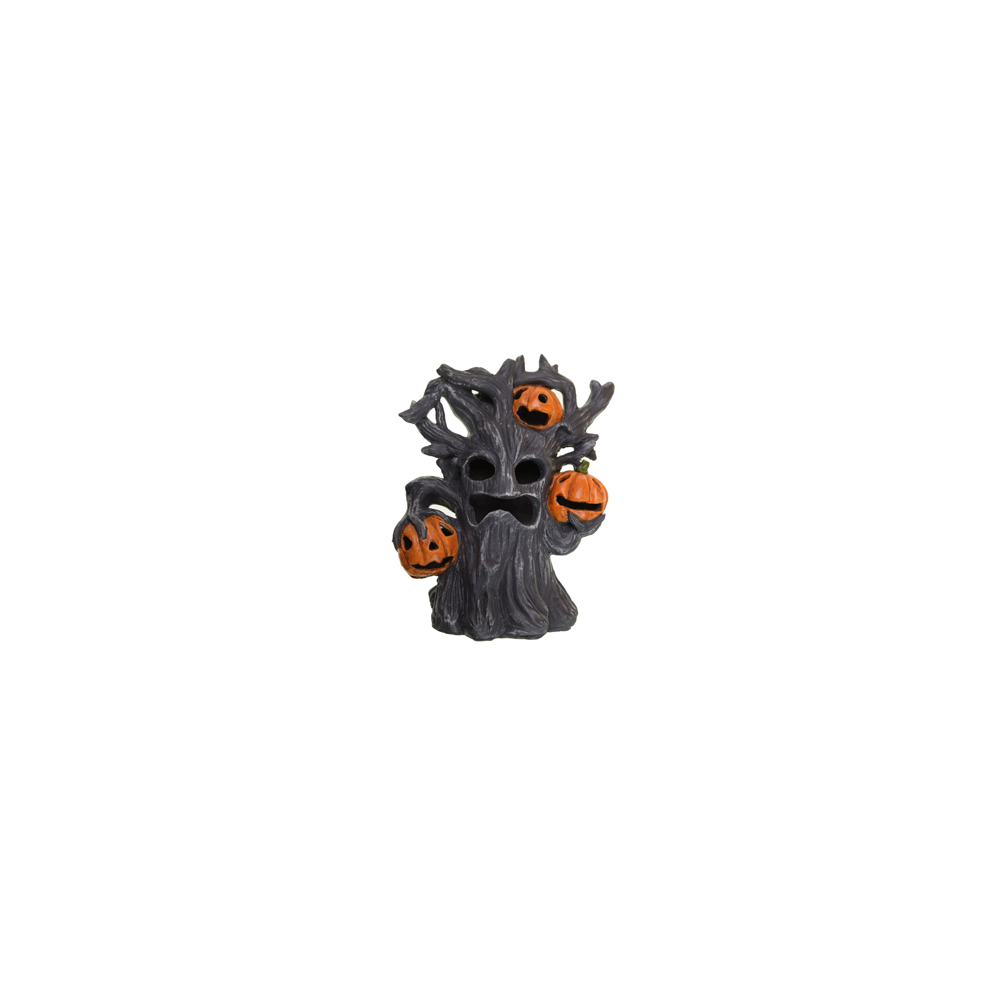 Figura szellemfa poly LED-es 14*9*17.5cm szürke