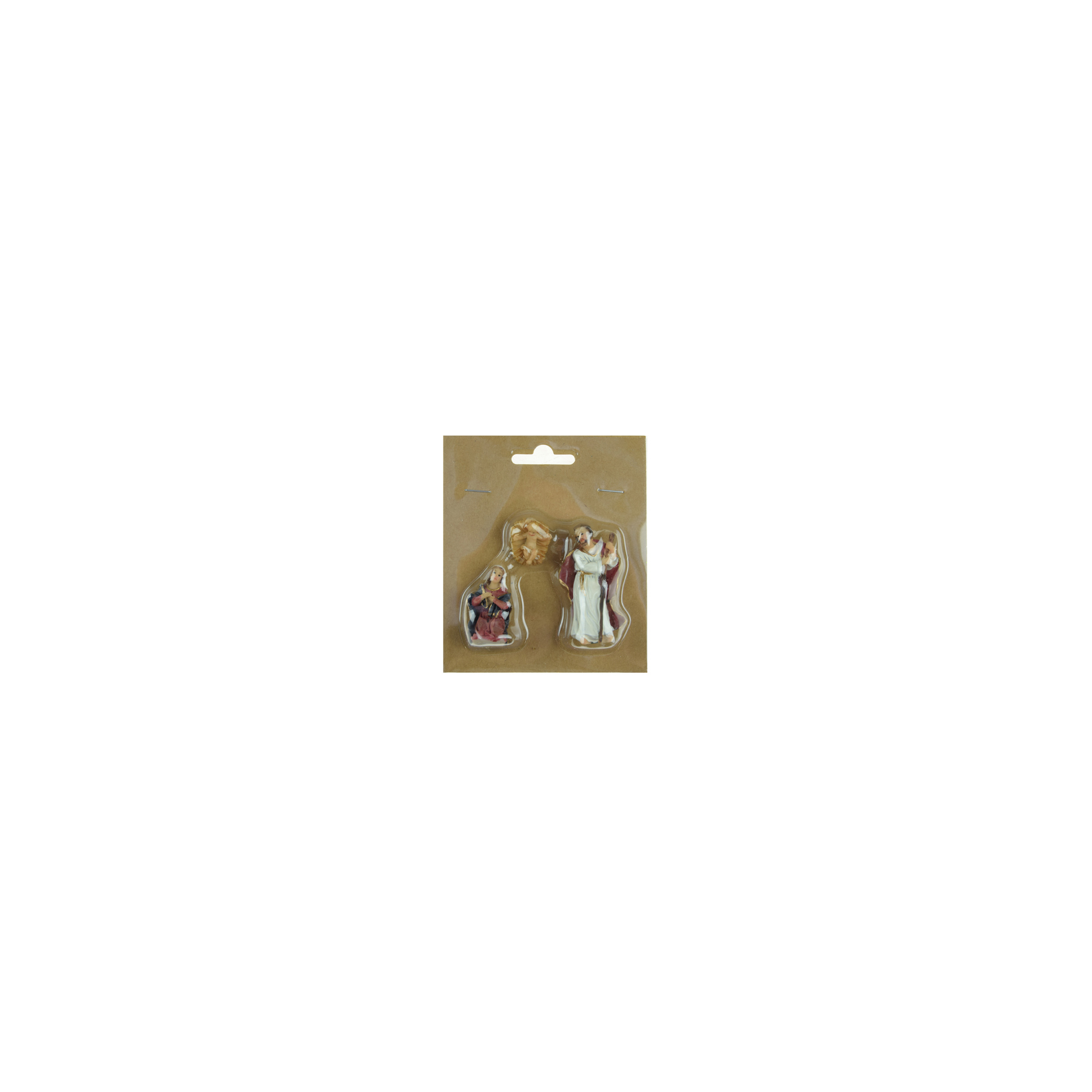 Figura szent család poly 5,8cm s/3 fehér