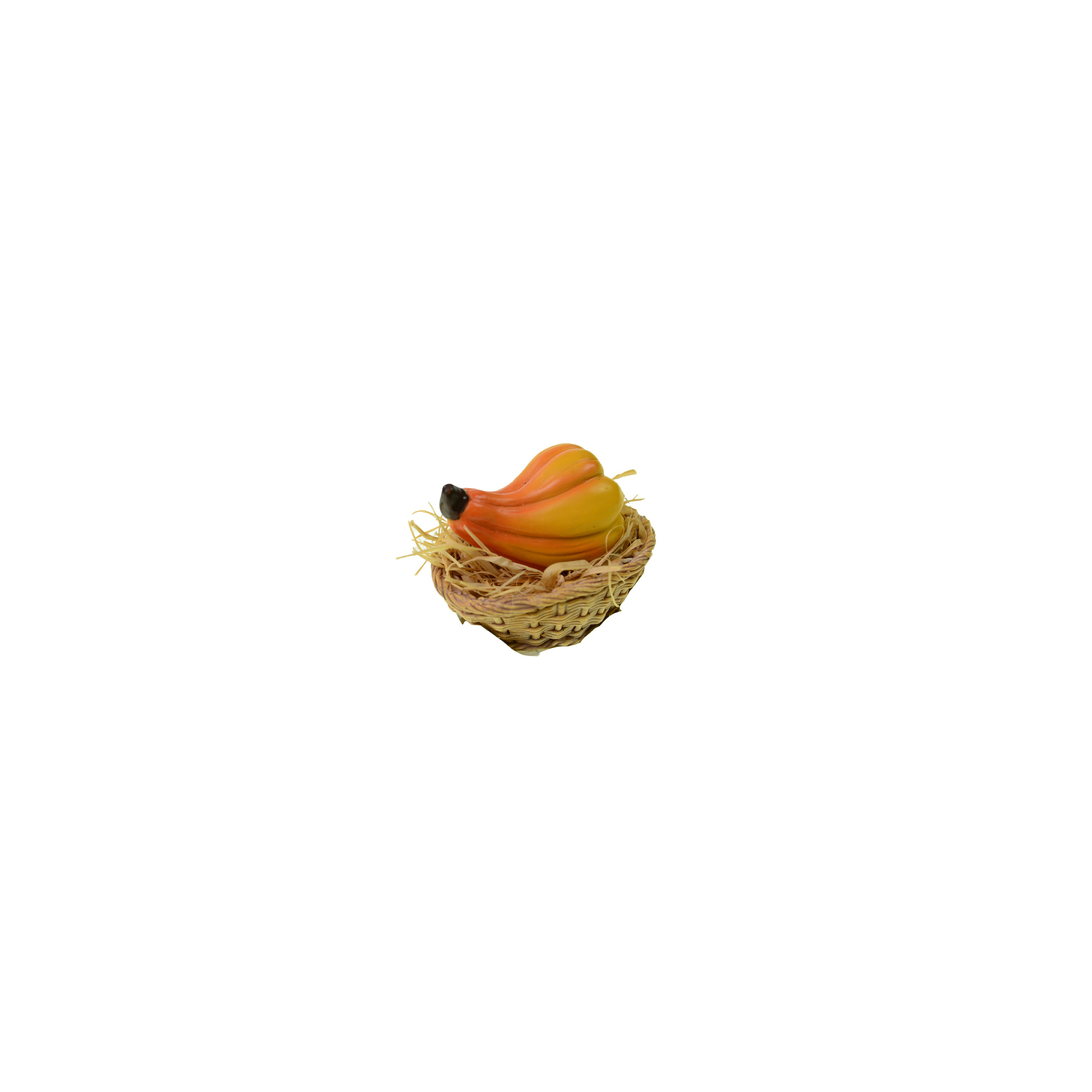 Figura tök poly kosárban 5.5*4*4.5cm sárga