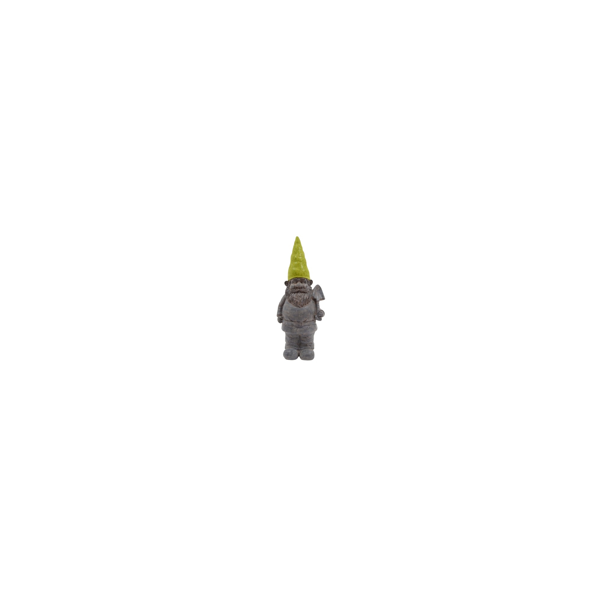 Figura törpe poly 24cm szürke/zöld