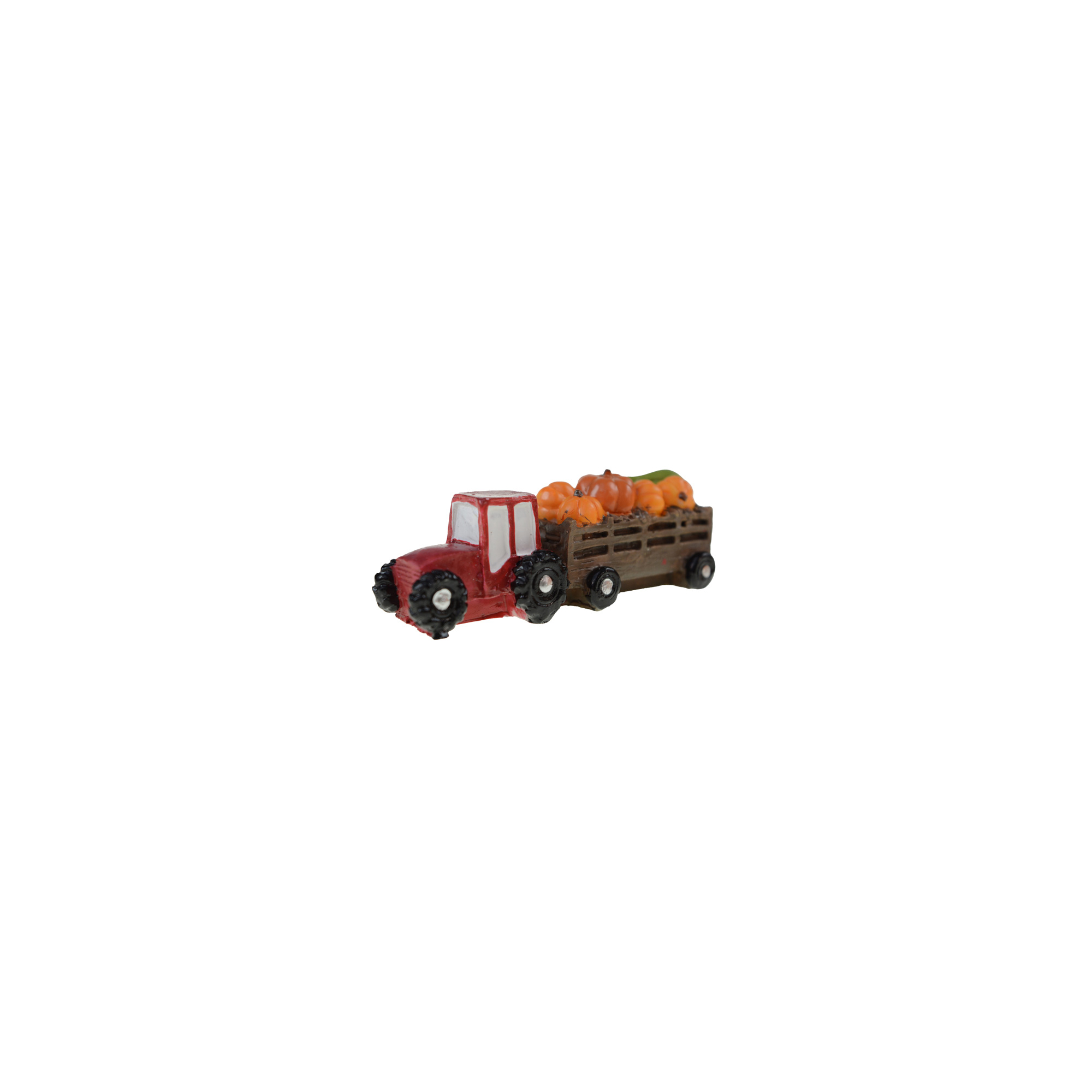 Figura traktor poly 9,2*2,9*32,2cm tökkel piros