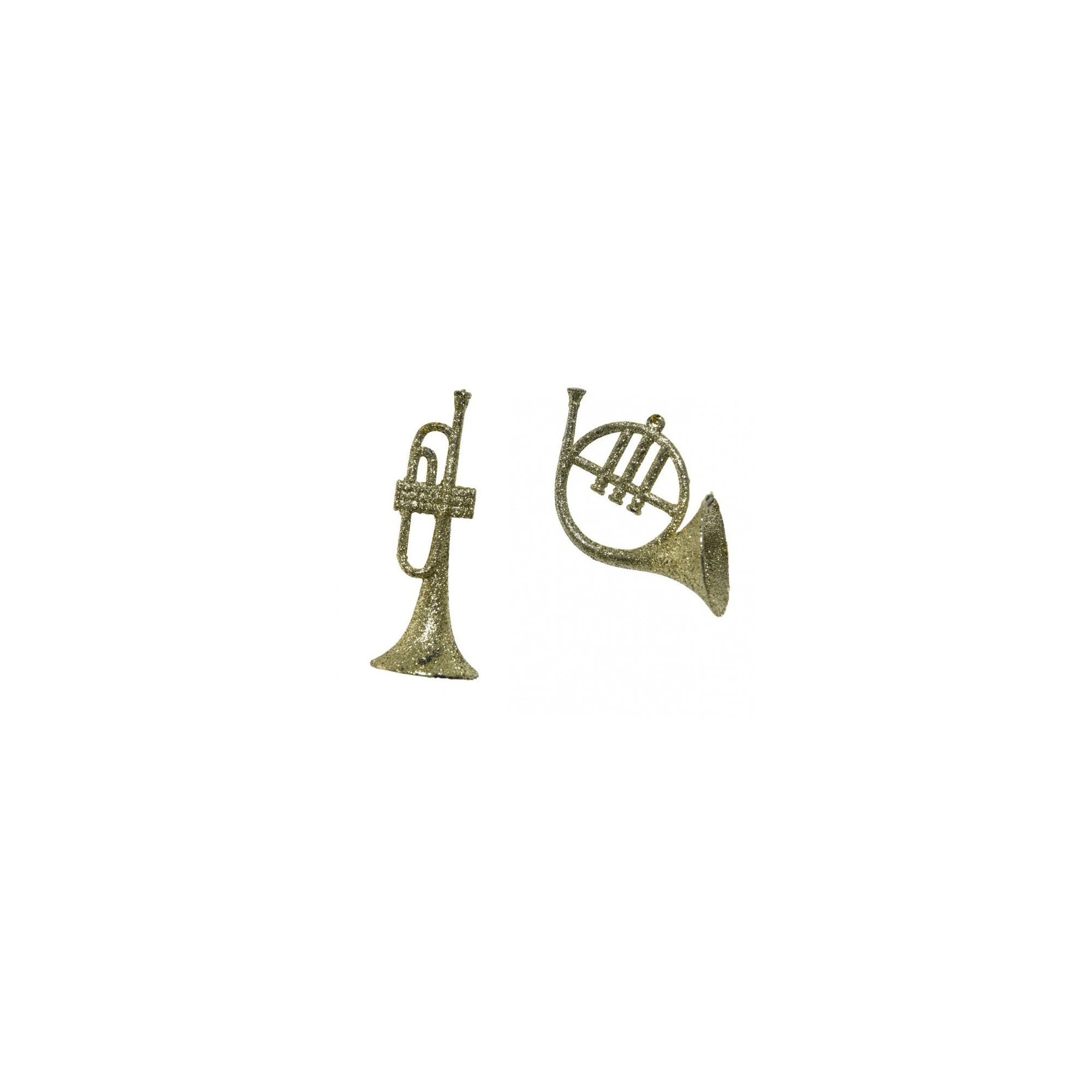 Figura trombita műanyag 9cm s/2 2féle arany