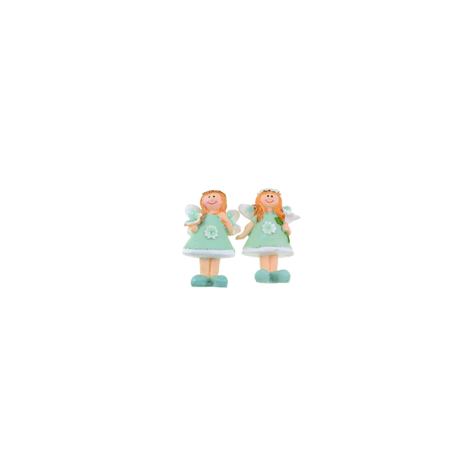 Figura tündér poly 5*3*8cm 2féle v.zöld