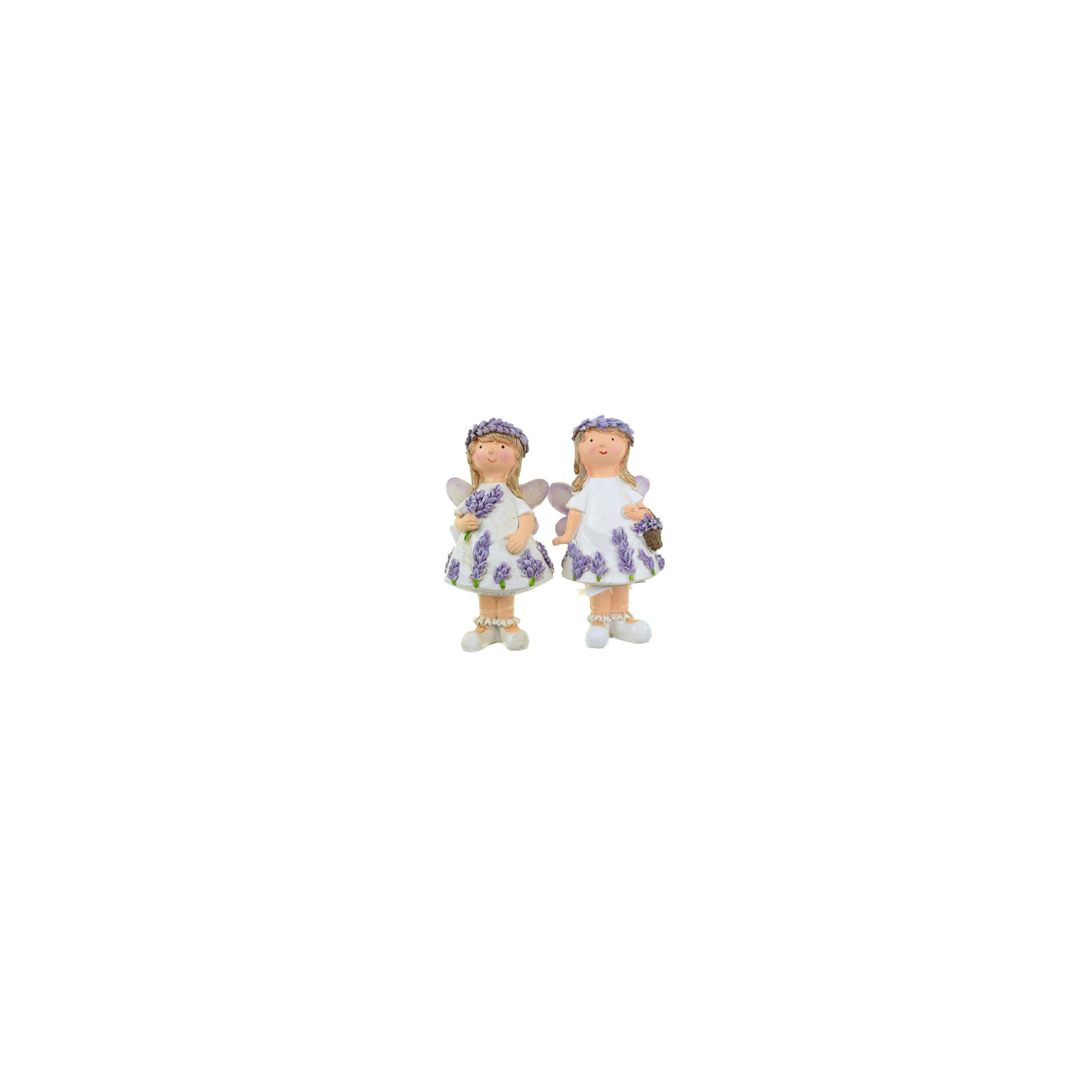 Figura tündér poly 5,5*4,5*11,5cm 2féle lila