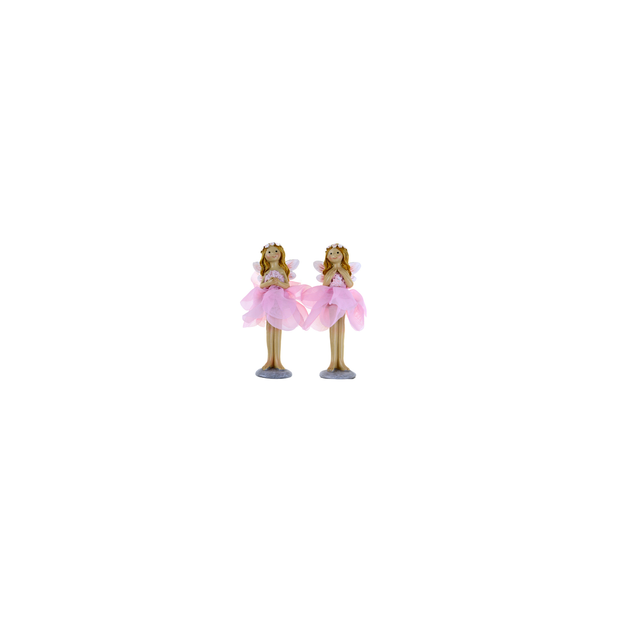 Figura tündér poly 7*6*11.5cm 2féle rózsaszín