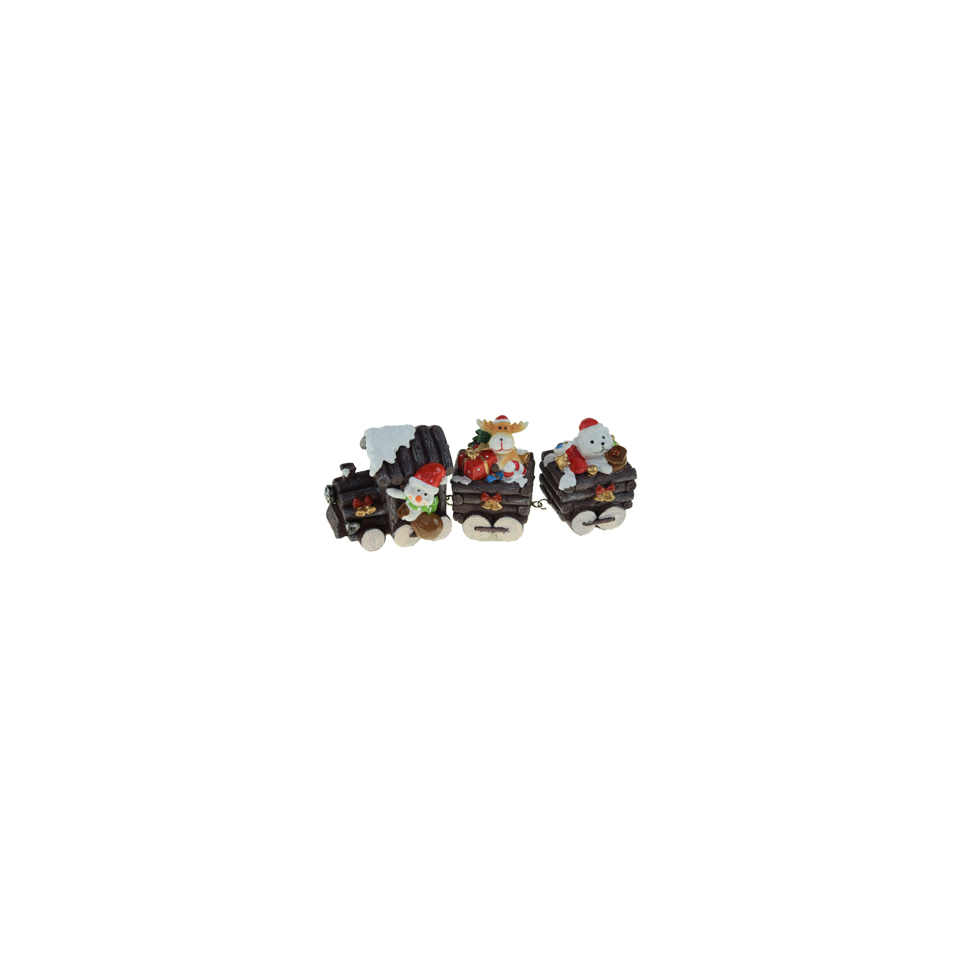 Figura vonat poly 18,5cm szürke