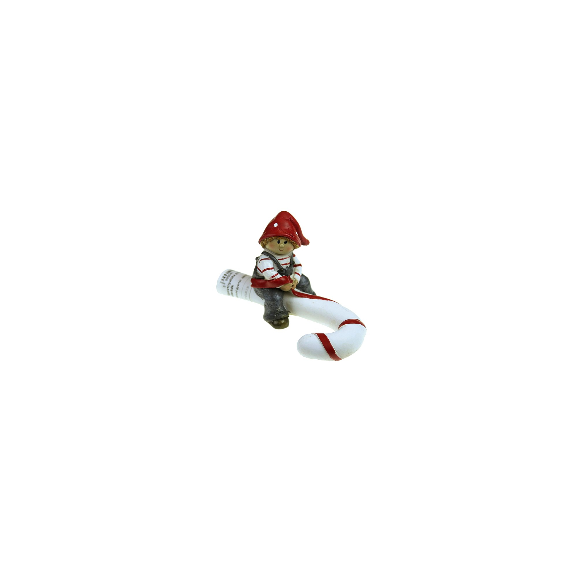 Figura+nyalóka poly 10*4*6,5cm fehér/kék