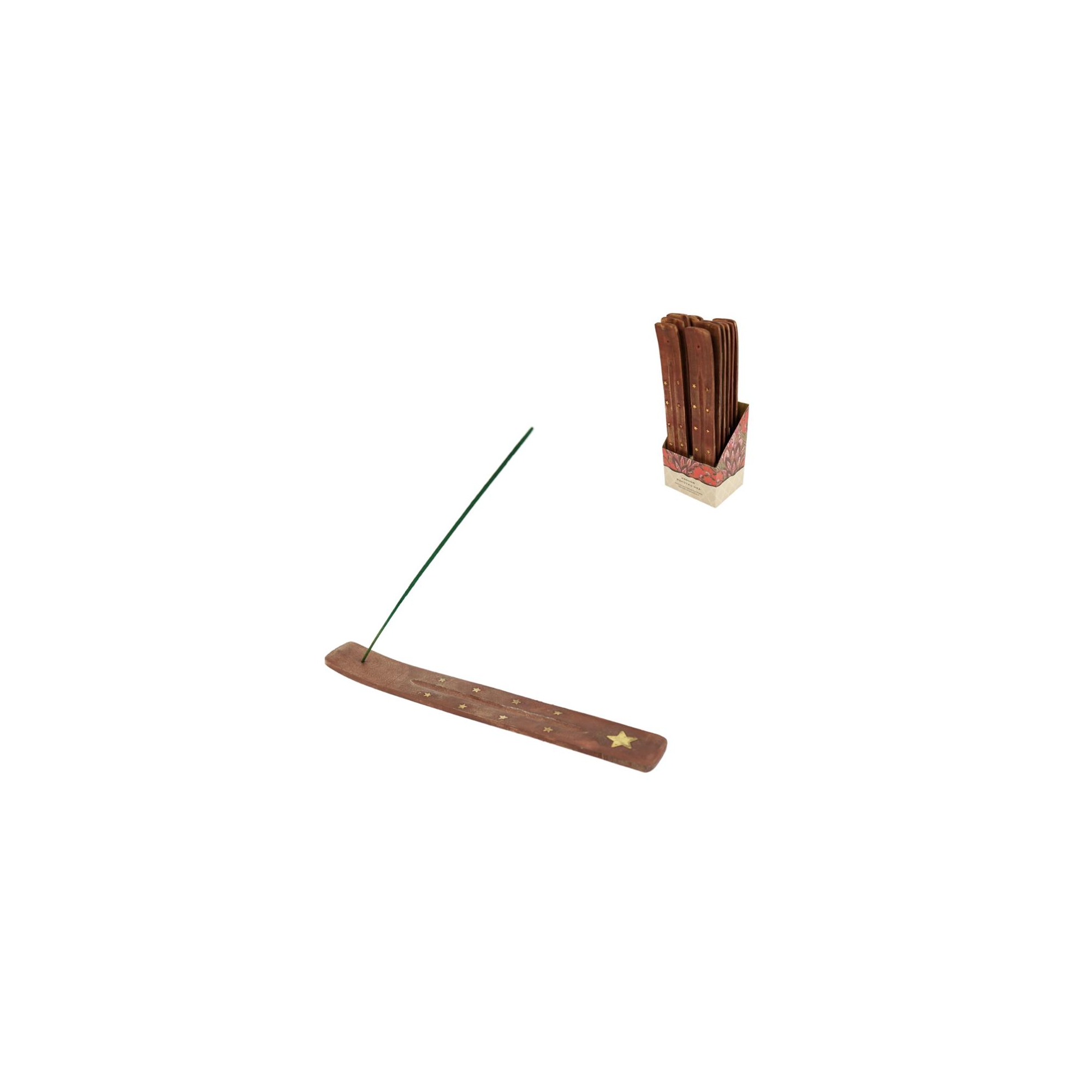Füstölőtartó fa 25,5cm barna