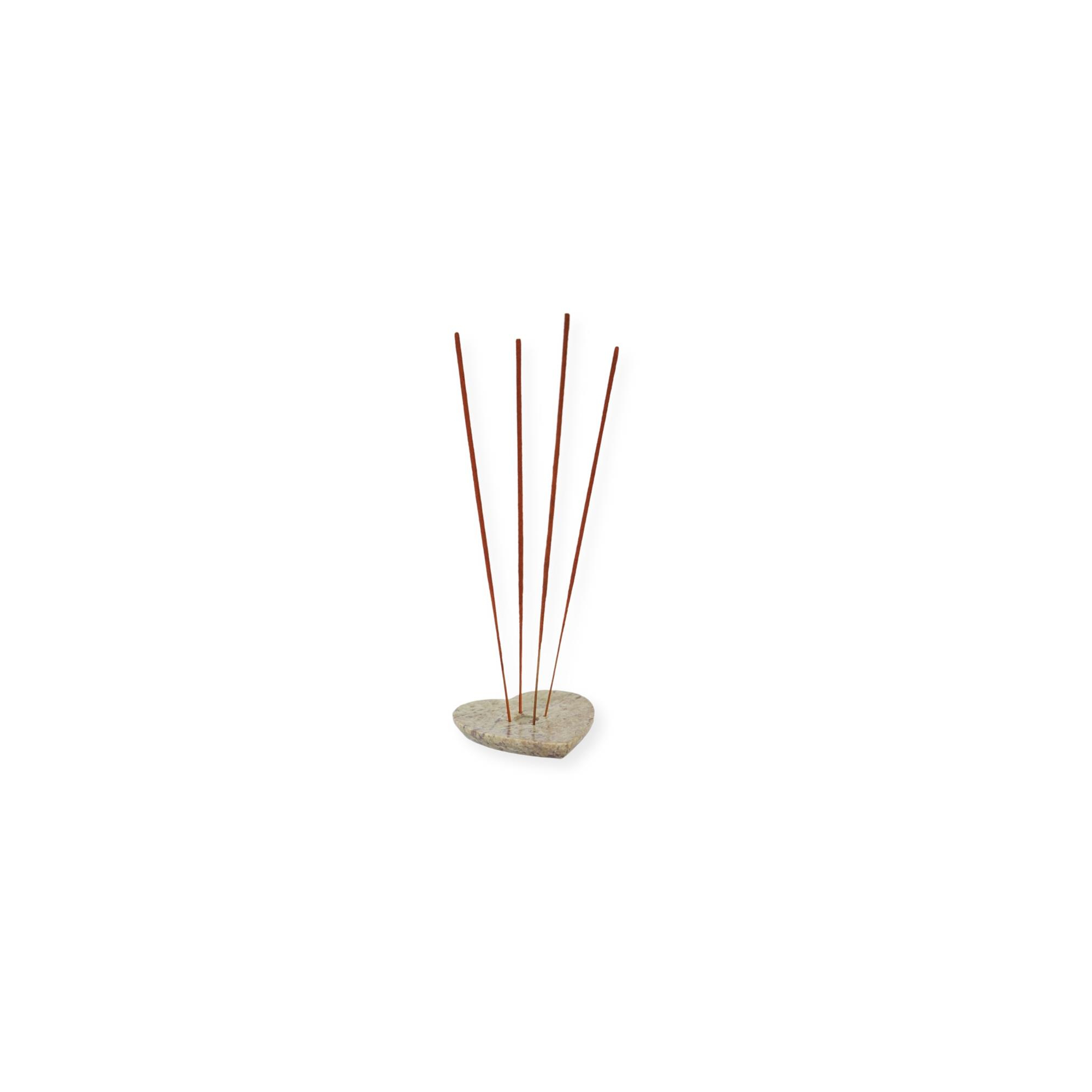 Füstölőtartó kő levél forma 10,5cm fekete