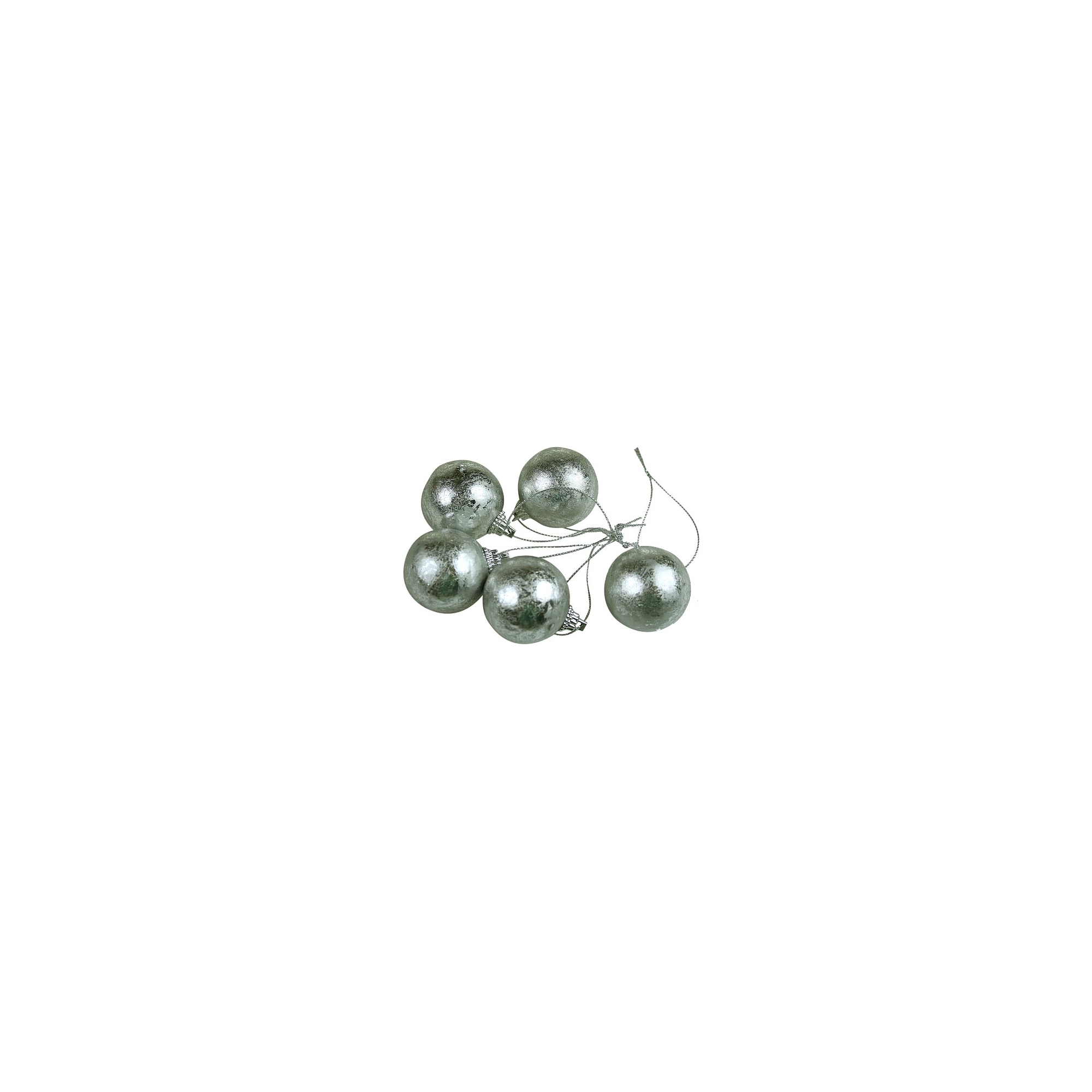 Gömb hungarocell antikolt 8cm s/2 ezüst
